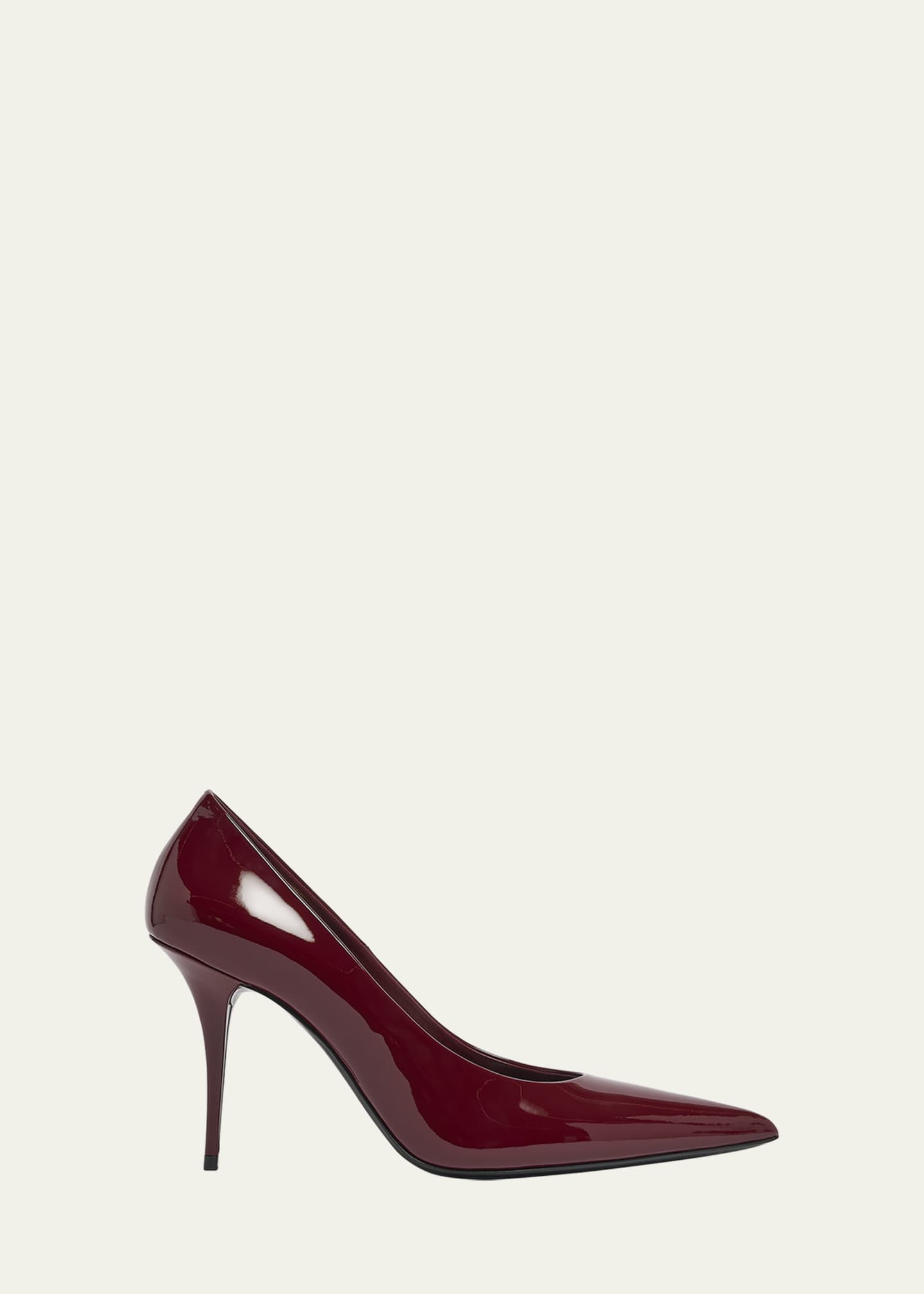 Saint Laurent Norma Glossy Leather Pumps Image 1 of 4