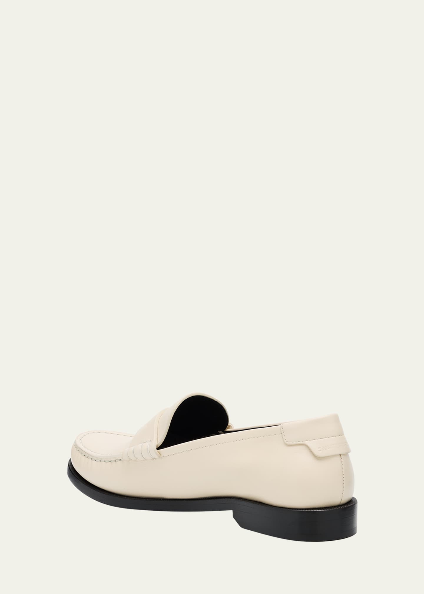 Saint Laurent Le Leather YSL Penny Loafers Image 4 of 5