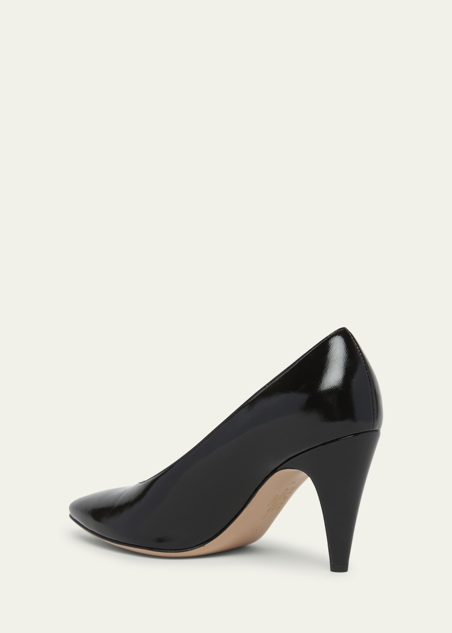 Gianvito Rossi Nuit Leather Stiletto Pumps Image 2 of 3