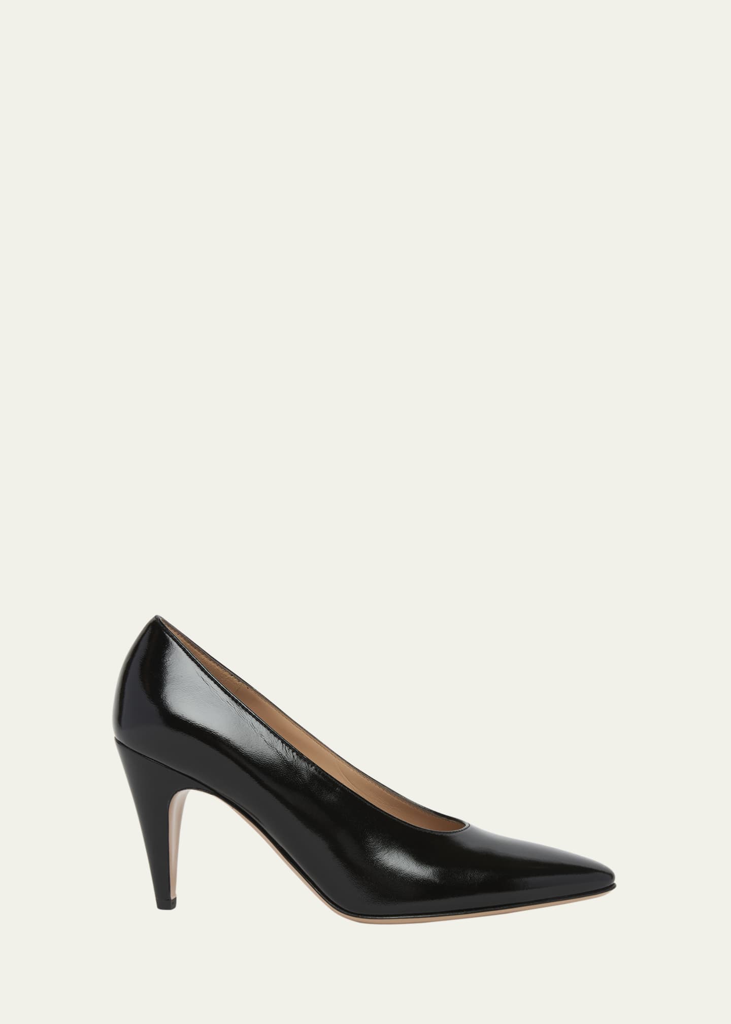 Gianvito Rossi Nuit Leather Stiletto Pumps Image 1 of 3