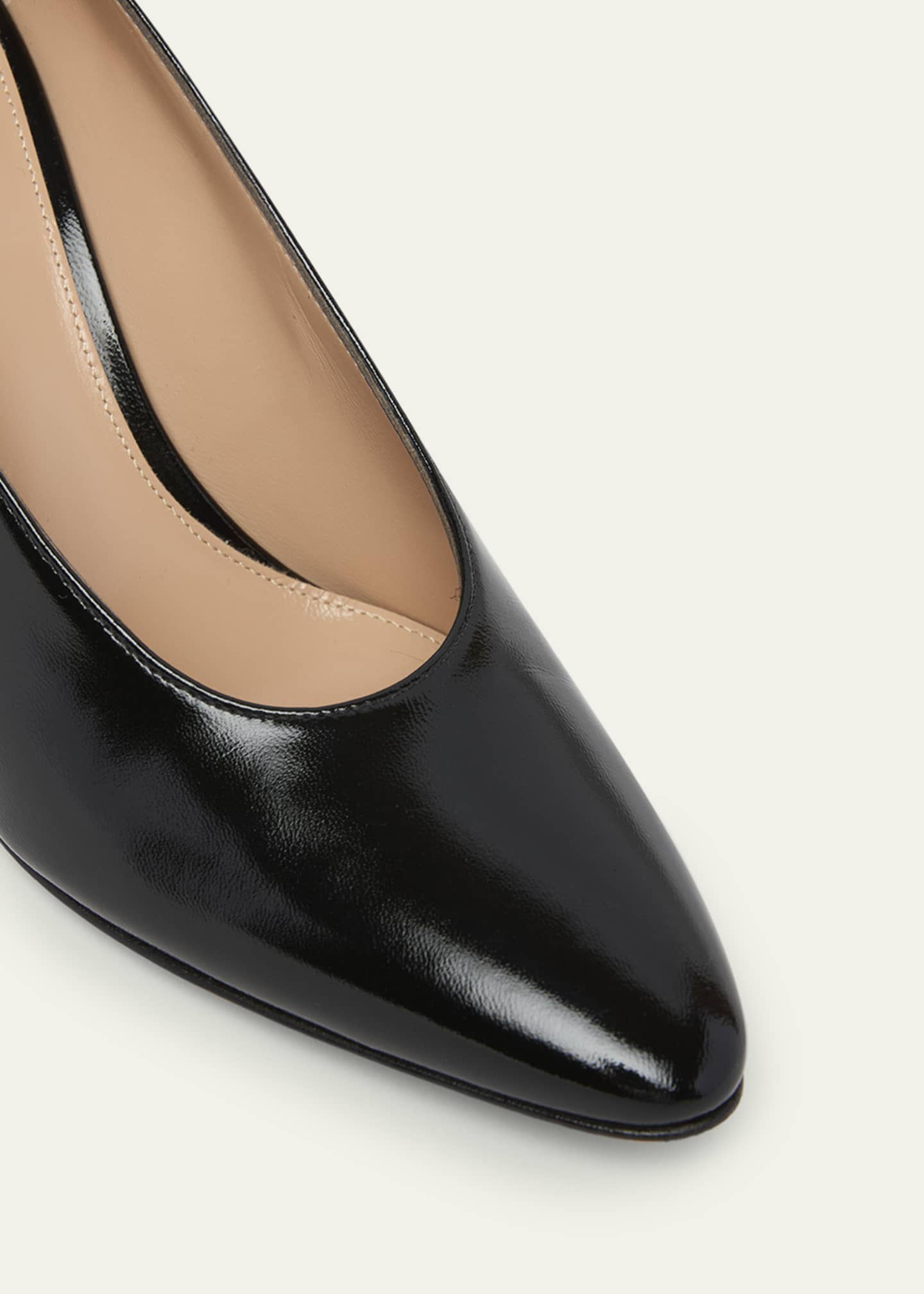 Gianvito Rossi Nuit Leather Stiletto Pumps Image 3 of 3