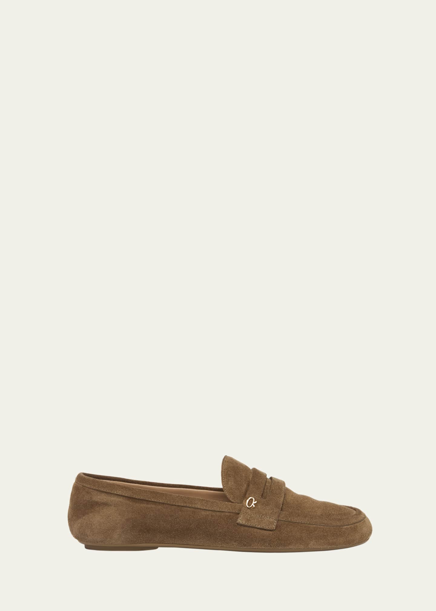 Gianvito Rossi Leopard Velour Penny Loafers Image 1 of 3