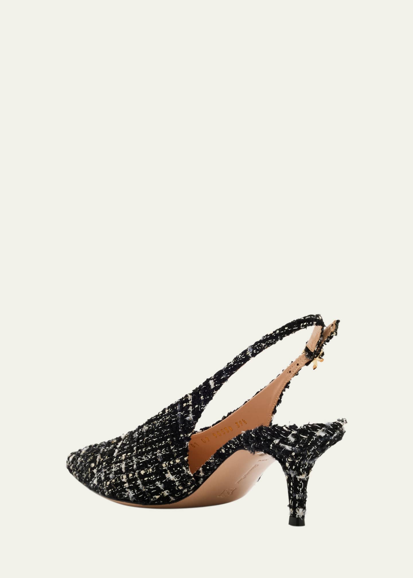 Gianvito Rossi Robbie Boucle Slingback Pumps Image 4 of 6