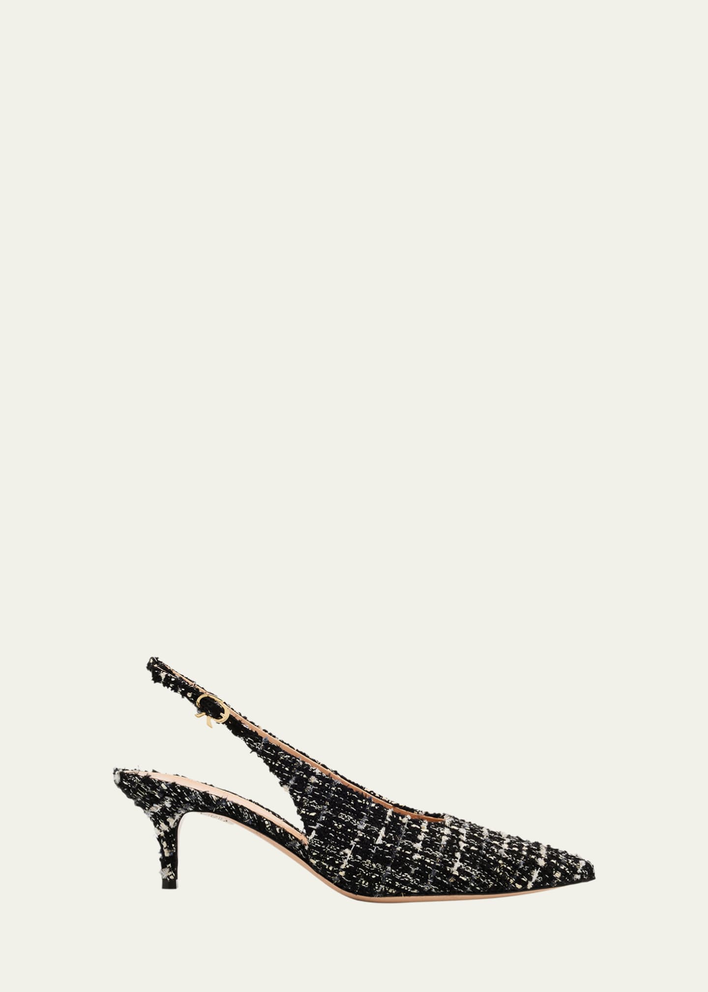 Gianvito Rossi Robbie Boucle Slingback Pumps Image 1 of 6