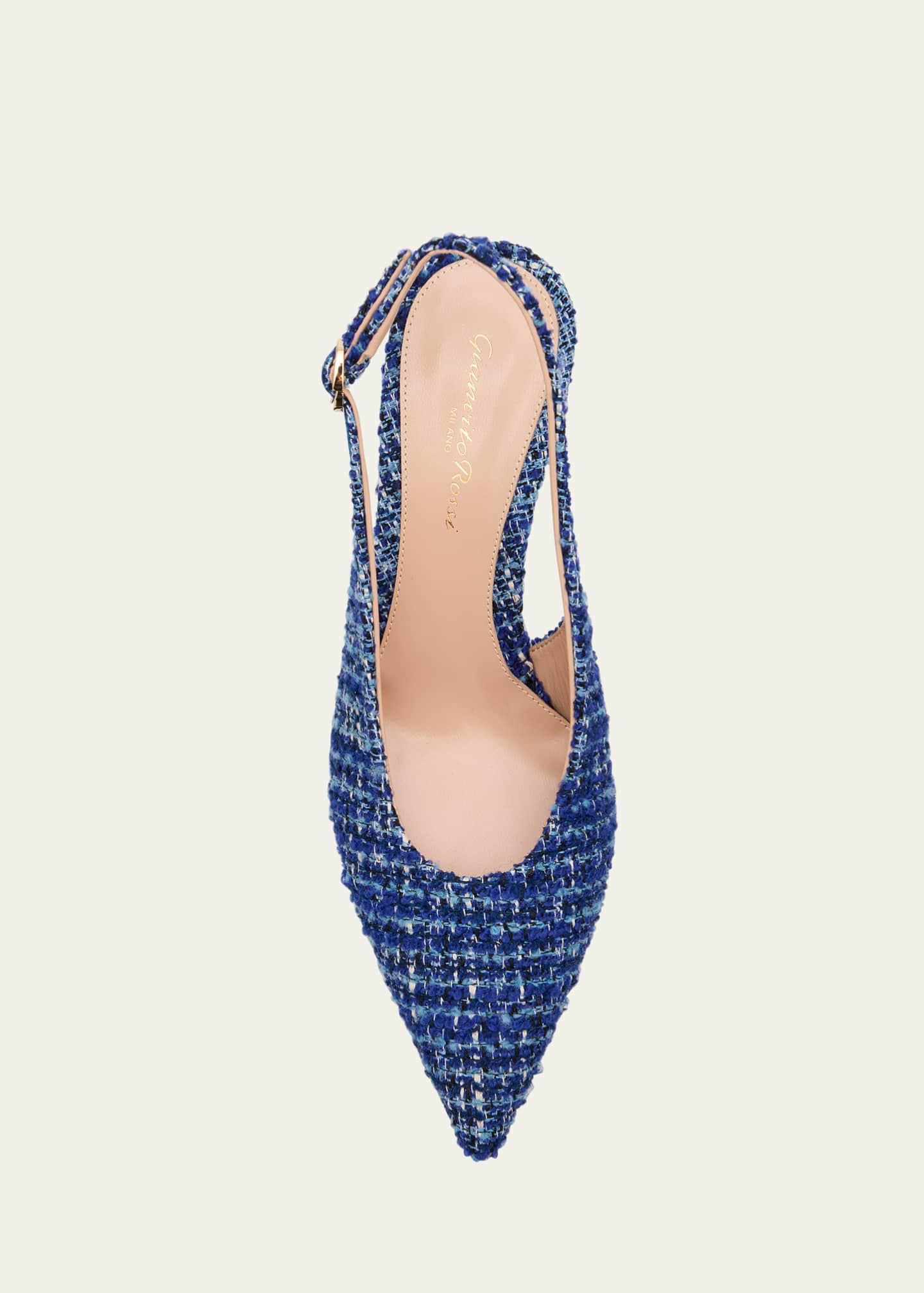 Gianvito Rossi Robbie Boucle Slingback Pumps Image 6 of 6