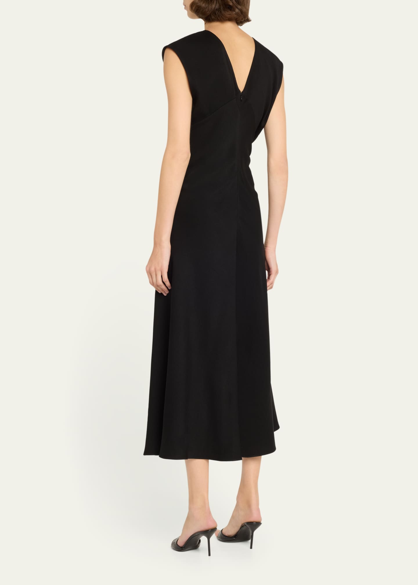 A.L.C. Mary V-Neck A-Line Midi Dress Image 3 of 5