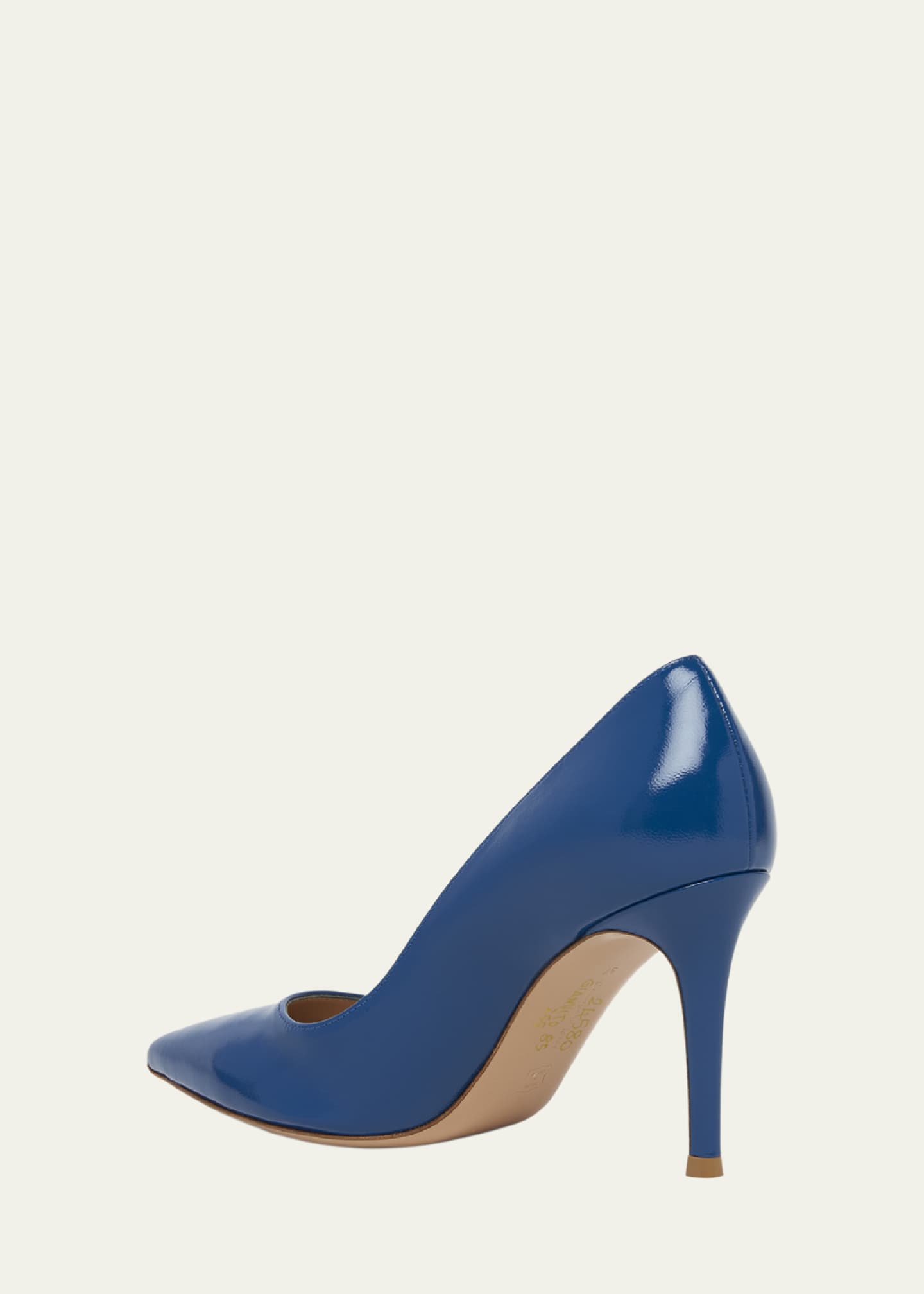 Gianvito Rossi Nuit Leather Stiletto Pumps Image 2 of 3