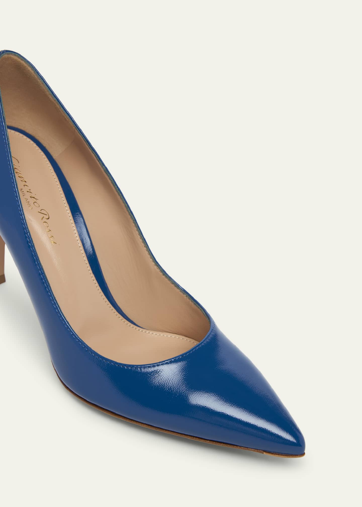Gianvito Rossi Nuit Leather Stiletto Pumps Image 3 of 3