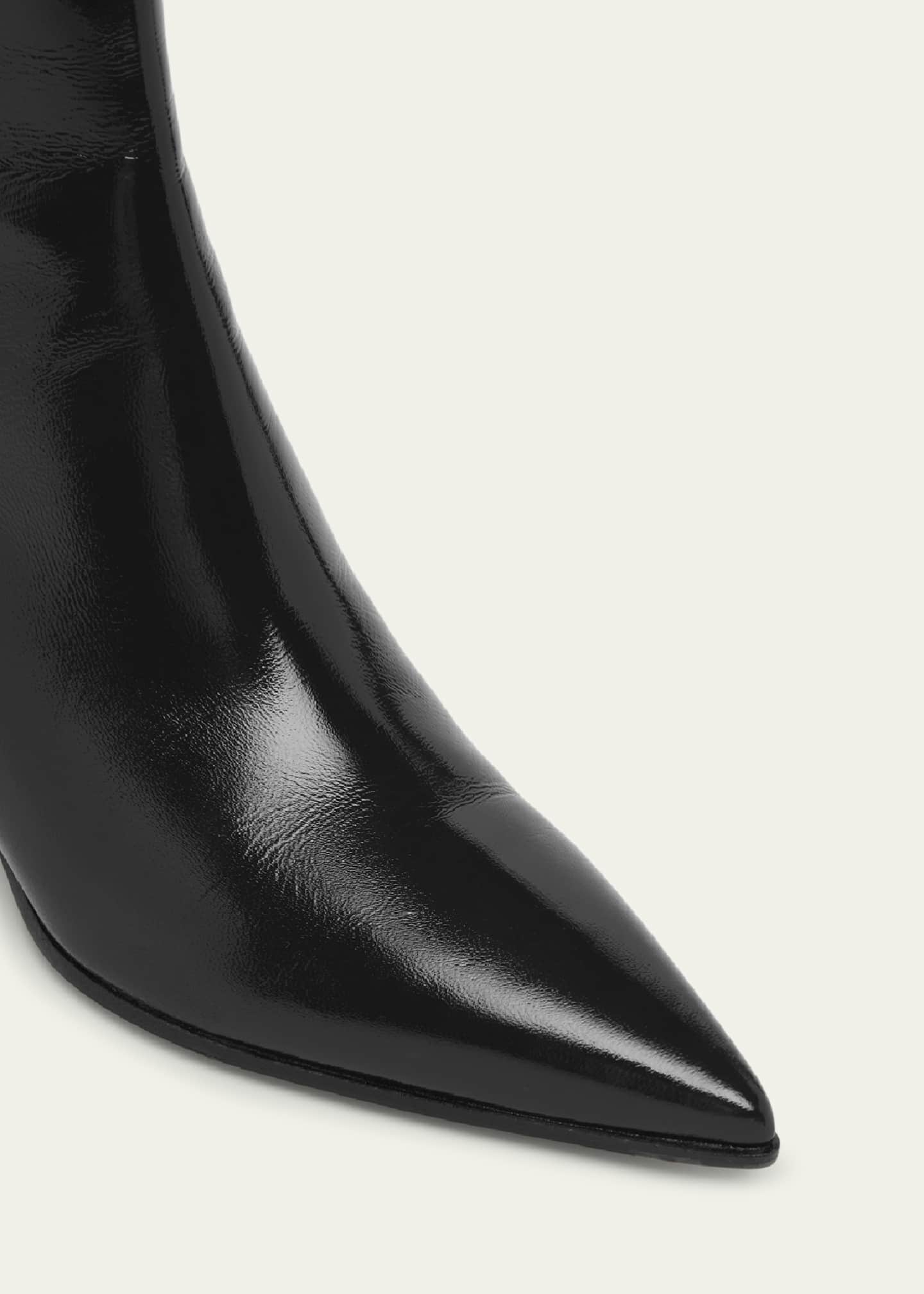 Gianvito Rossi Nuit Leather Zip Booties Image 3 of 3