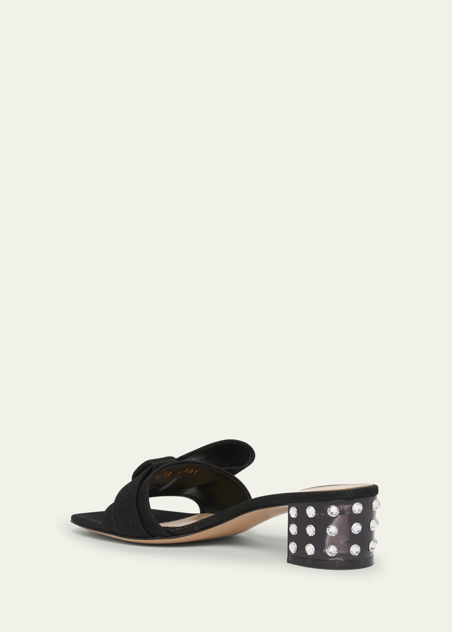 Gianvito Rossi Flash Bow Embellished Mule Sandals Image 2 of 3