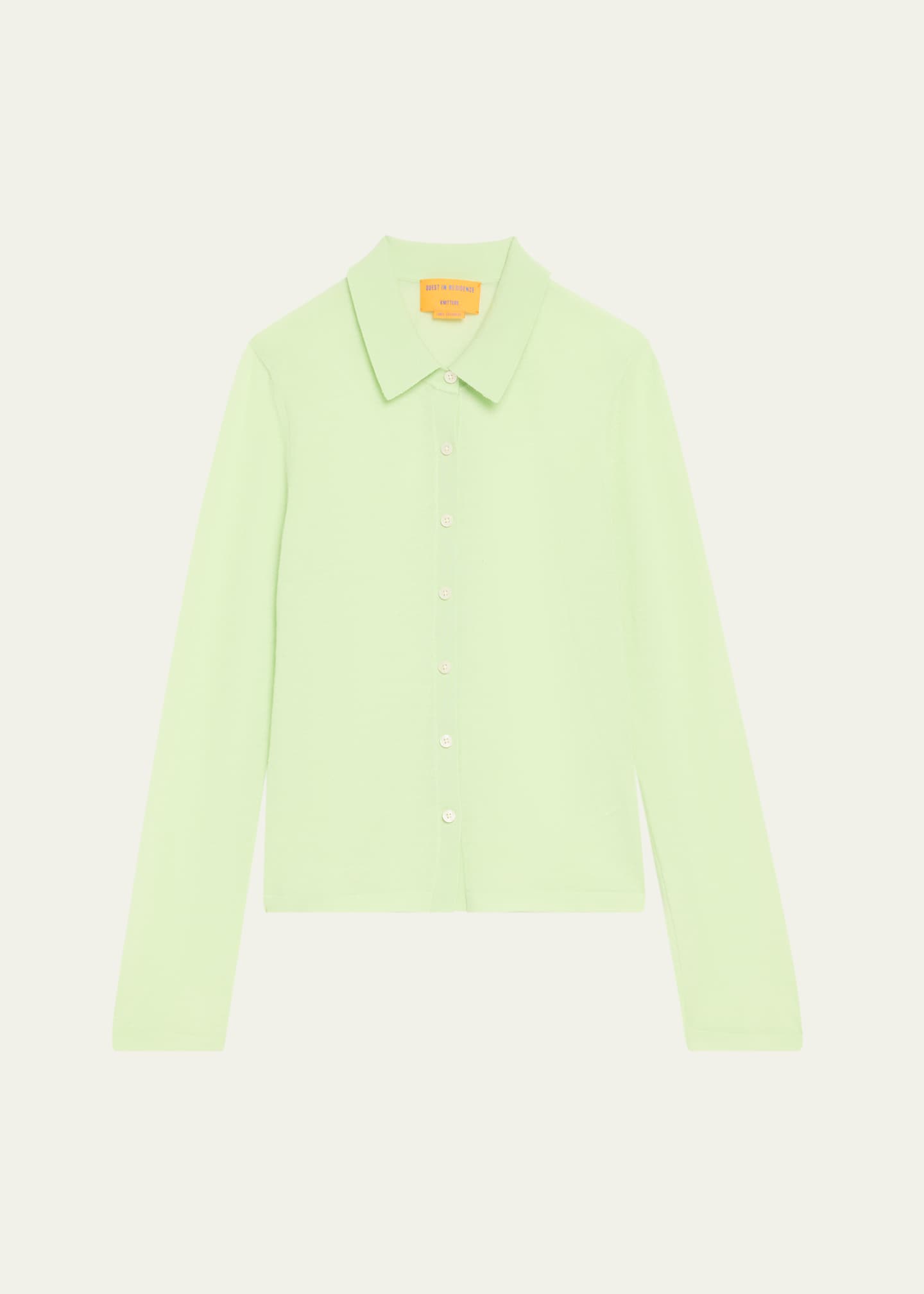 Guest in Residence Elle Cashmere Button-Front Shirt Image 1 of 5