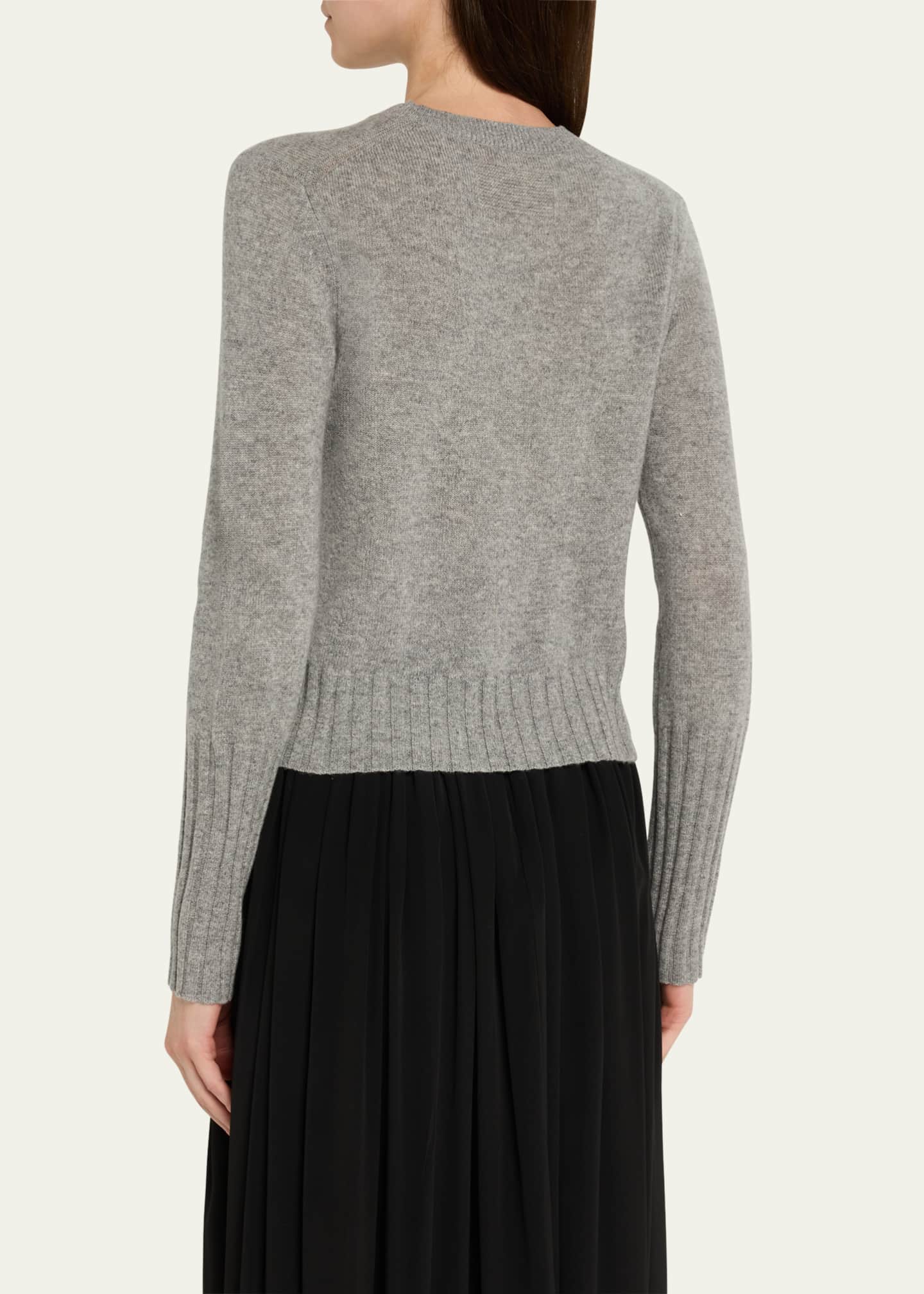 Guest in Residence Shrunken Crewneck Sweater in Cashmere Image 3 of 5