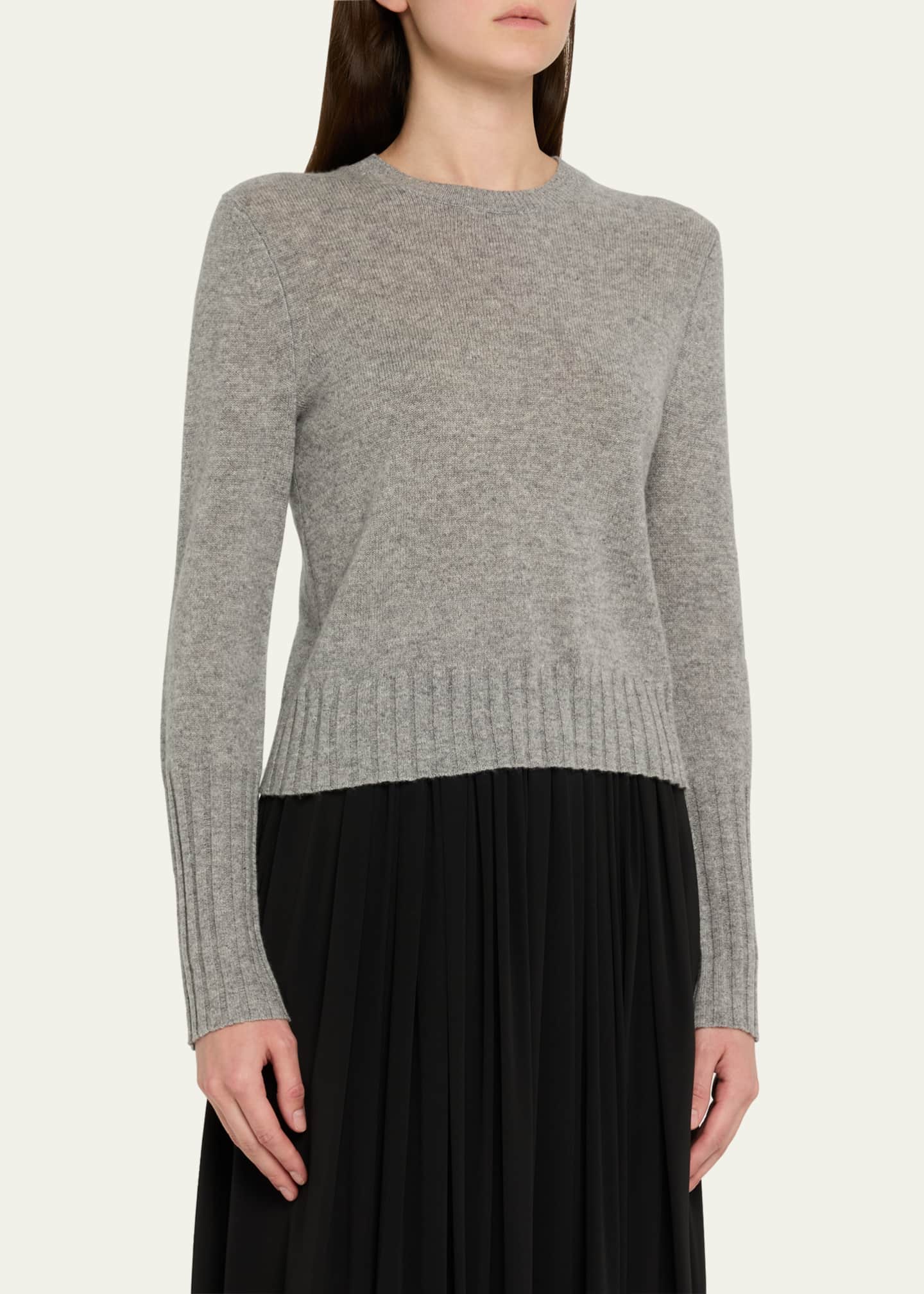 Guest in Residence Shrunken Crewneck Sweater in Cashmere Image 4 of 5
