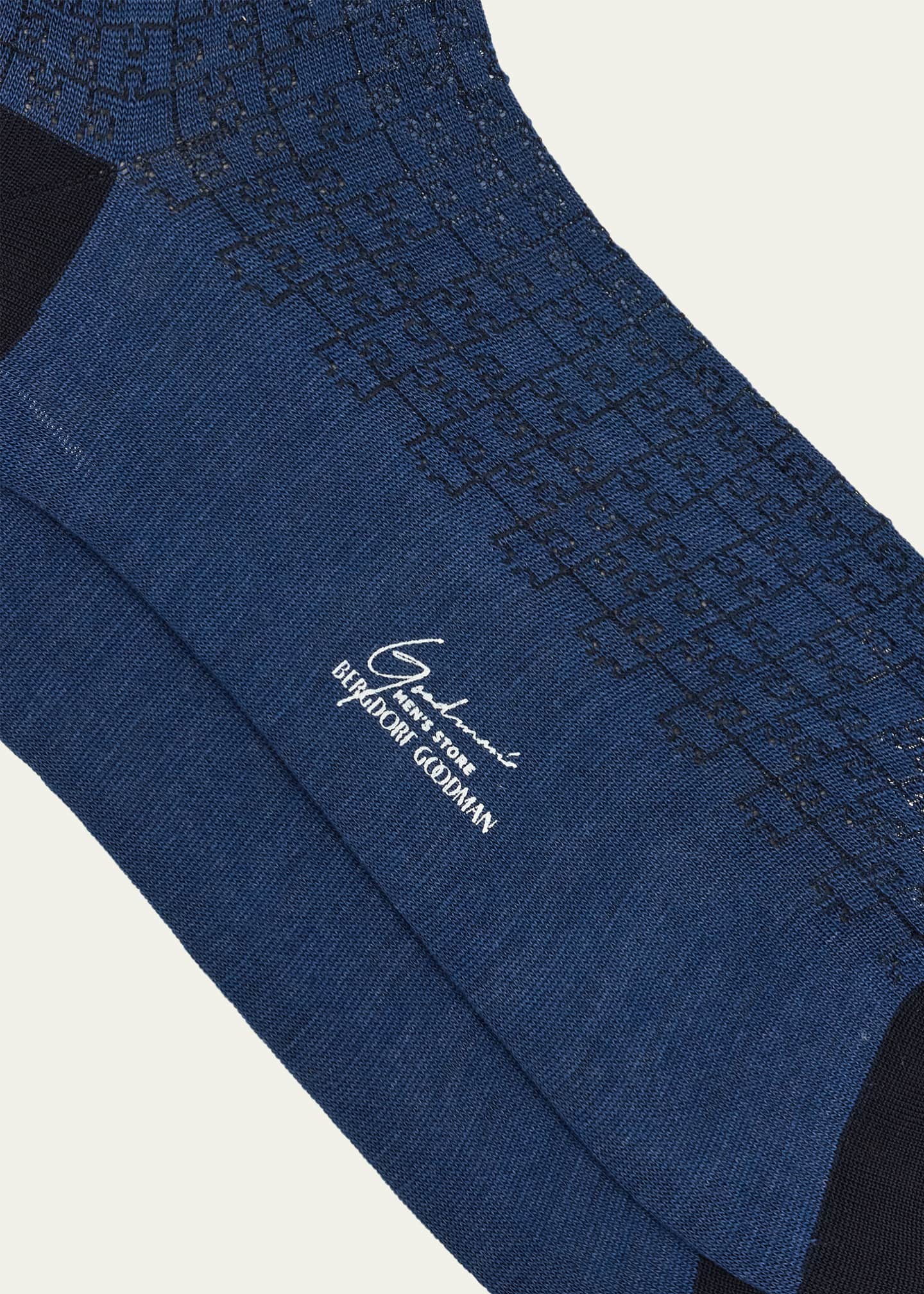 Bresciani Men #39 s Puzzle Piece Mid Calf Socks Bergdorf Goodman