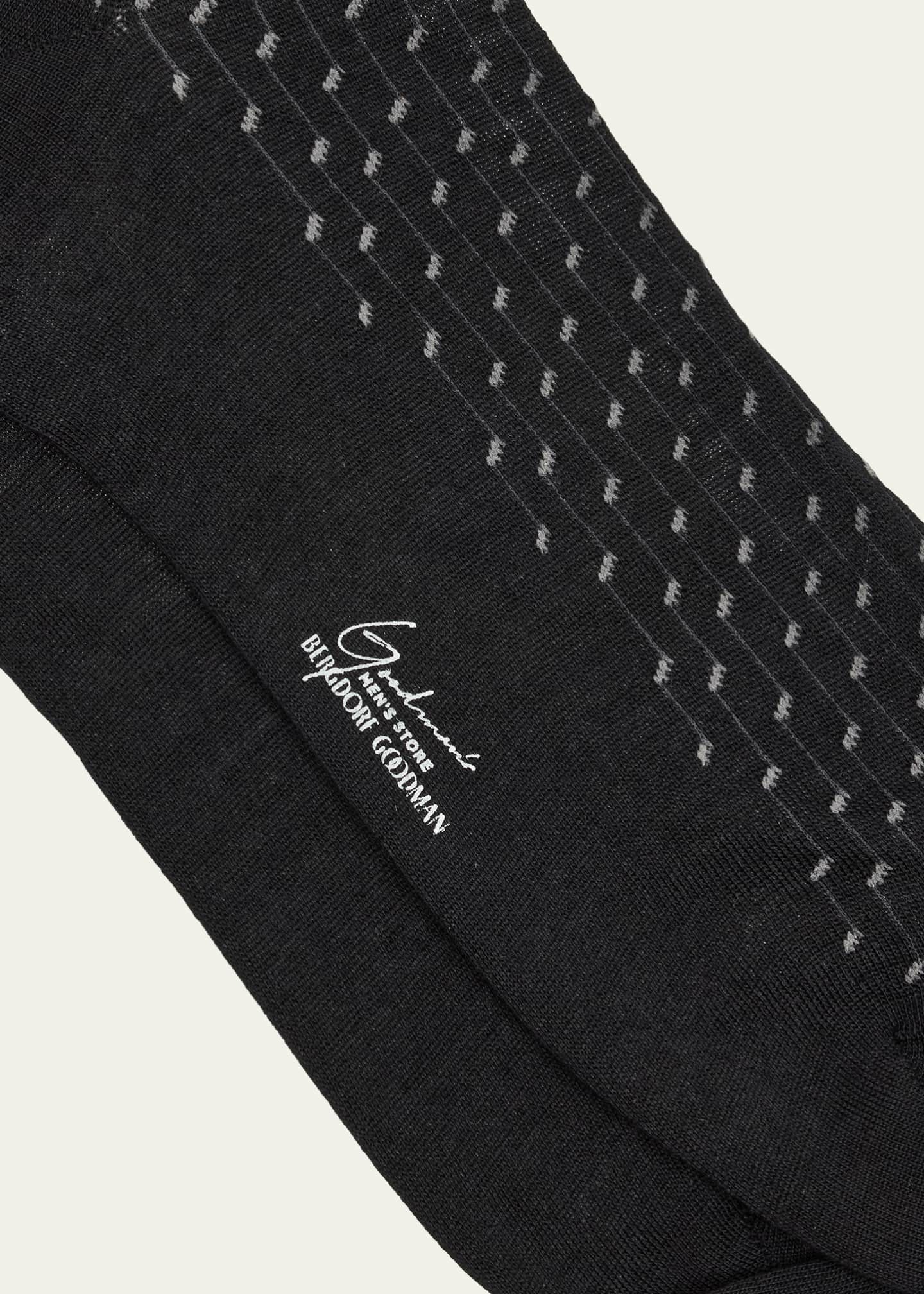 Bresciani Men's Wool and Nylon Notes Crew Socks Image 3 of 3