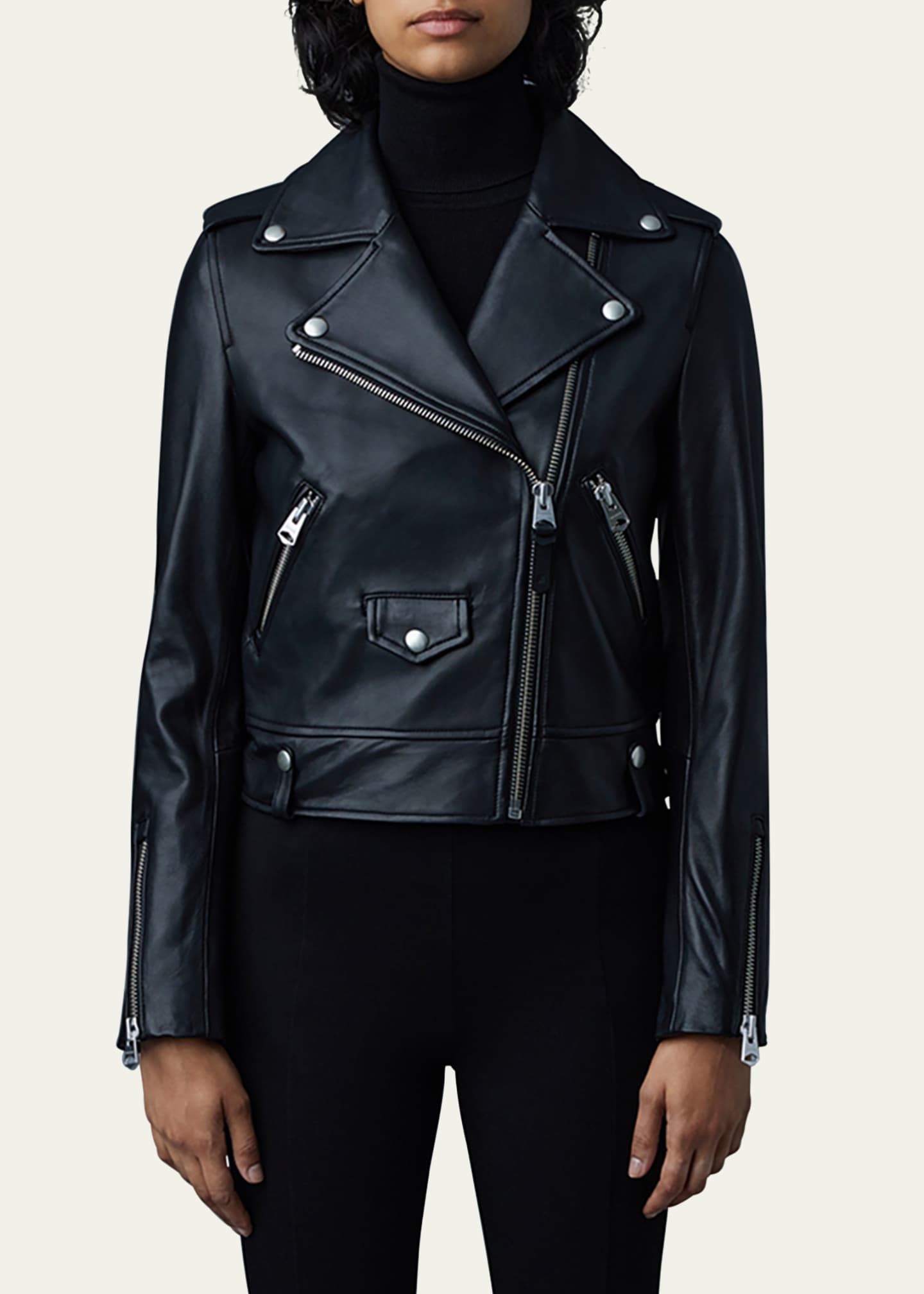 Mackage Baya Leather Biker Jacket Image 4 of 7