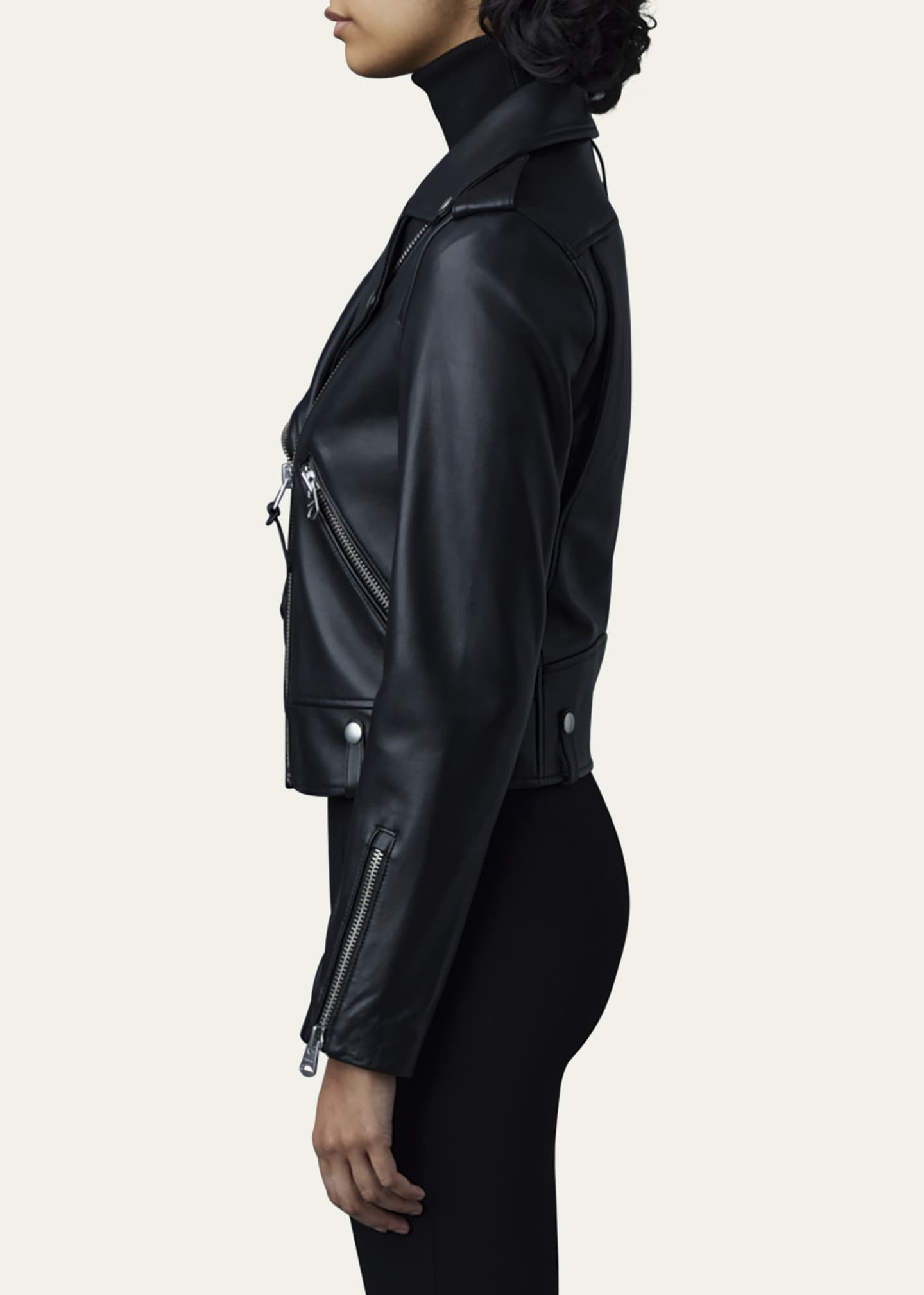 Mackage Baya Leather Biker Jacket Image 7 of 7