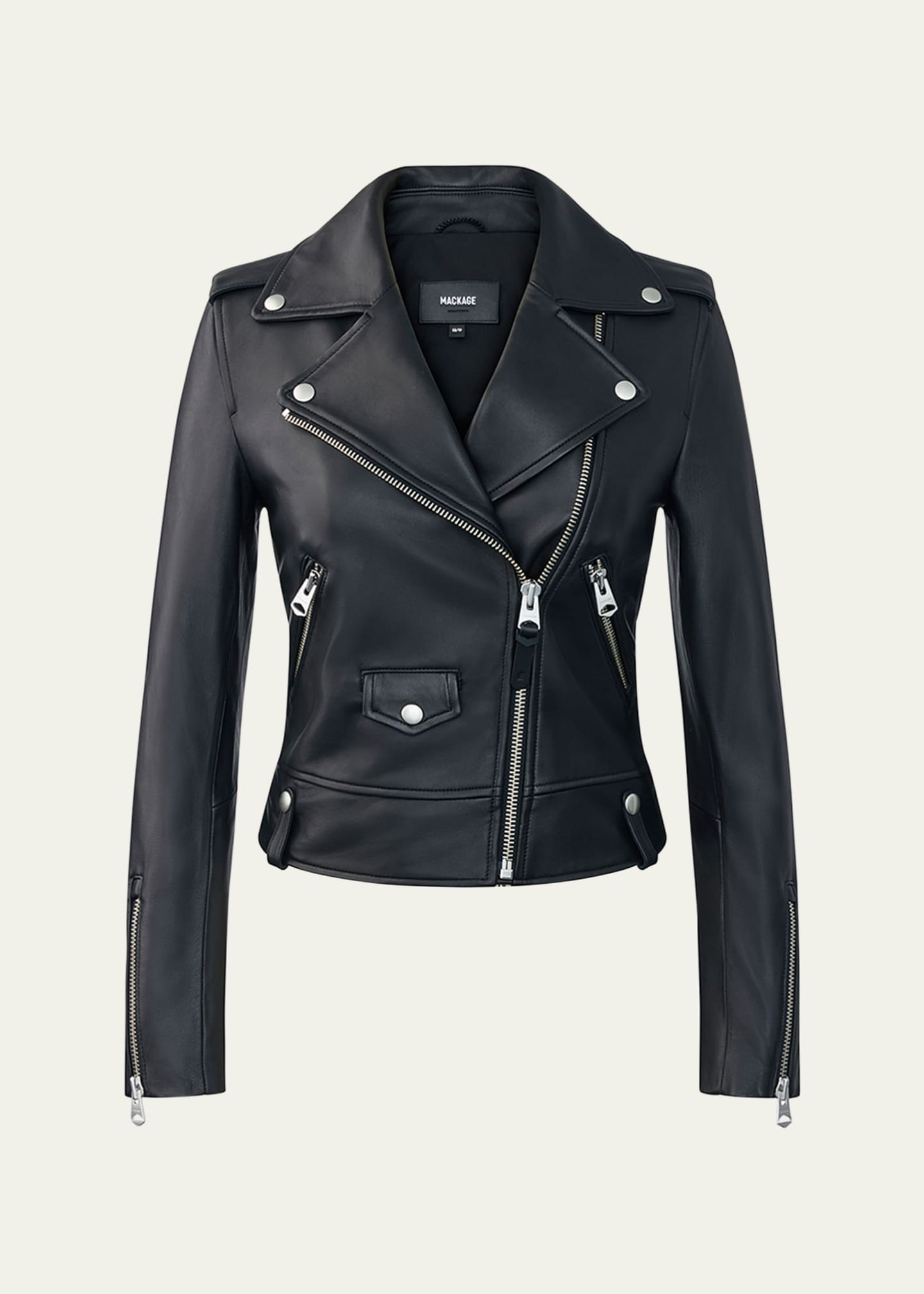 Mackage Baya Leather Biker Jacket Image 1 of 7