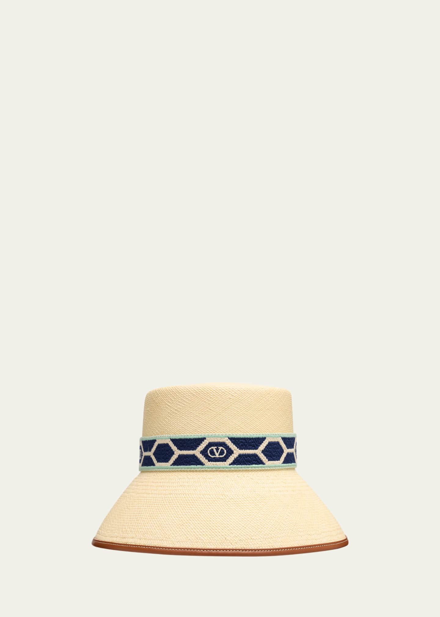 Valentino Garavani Antibes Straw Bucket Hat Image 1 of 2