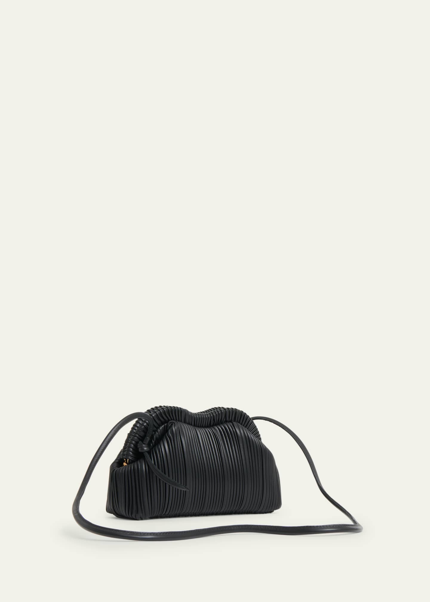 Mansur Gavriel Baci Pleated Leather Clutch Bag Image 2 of 3