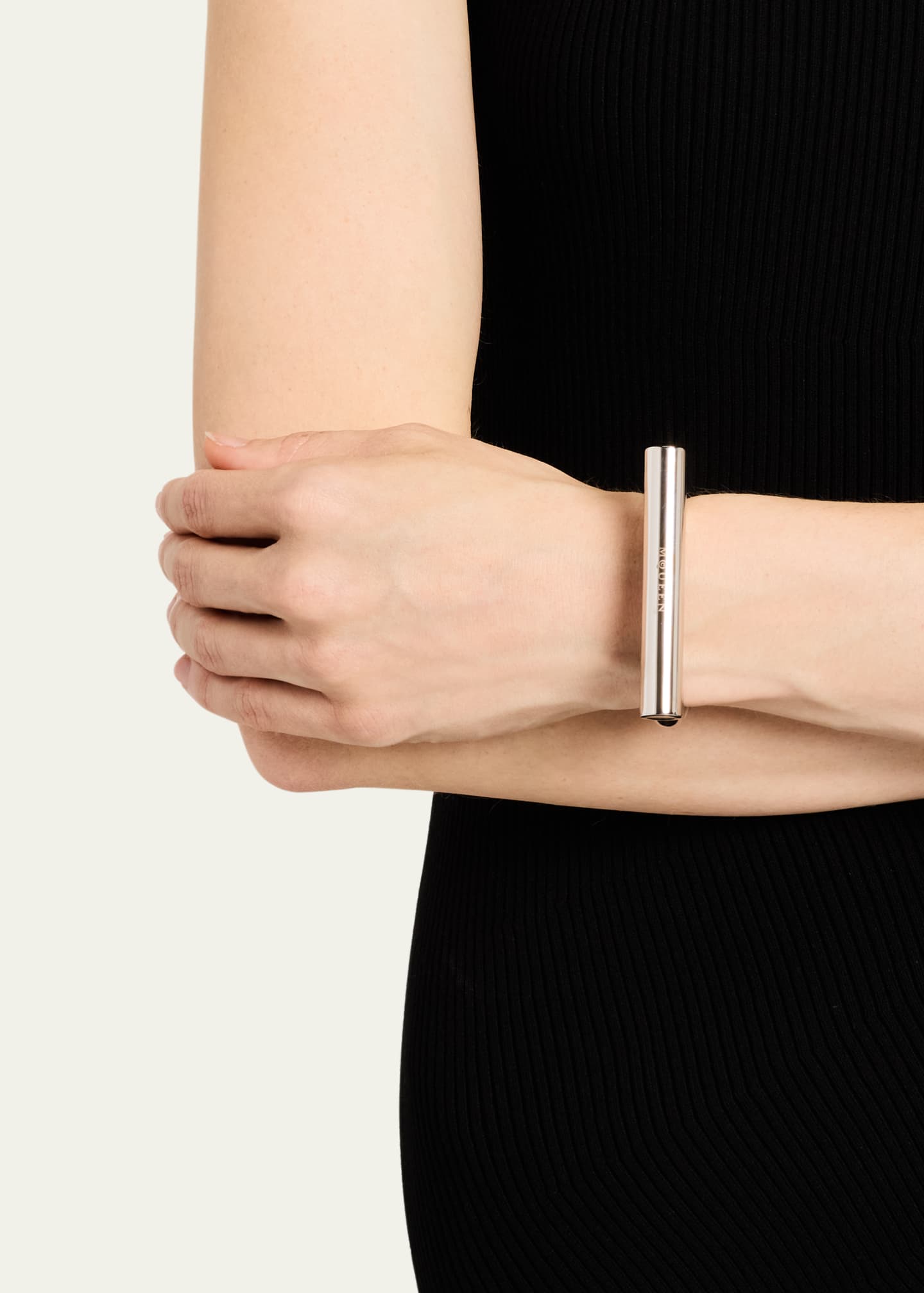 McQueen Sculptural Logo Cuff Bracelet Image 2 of 5