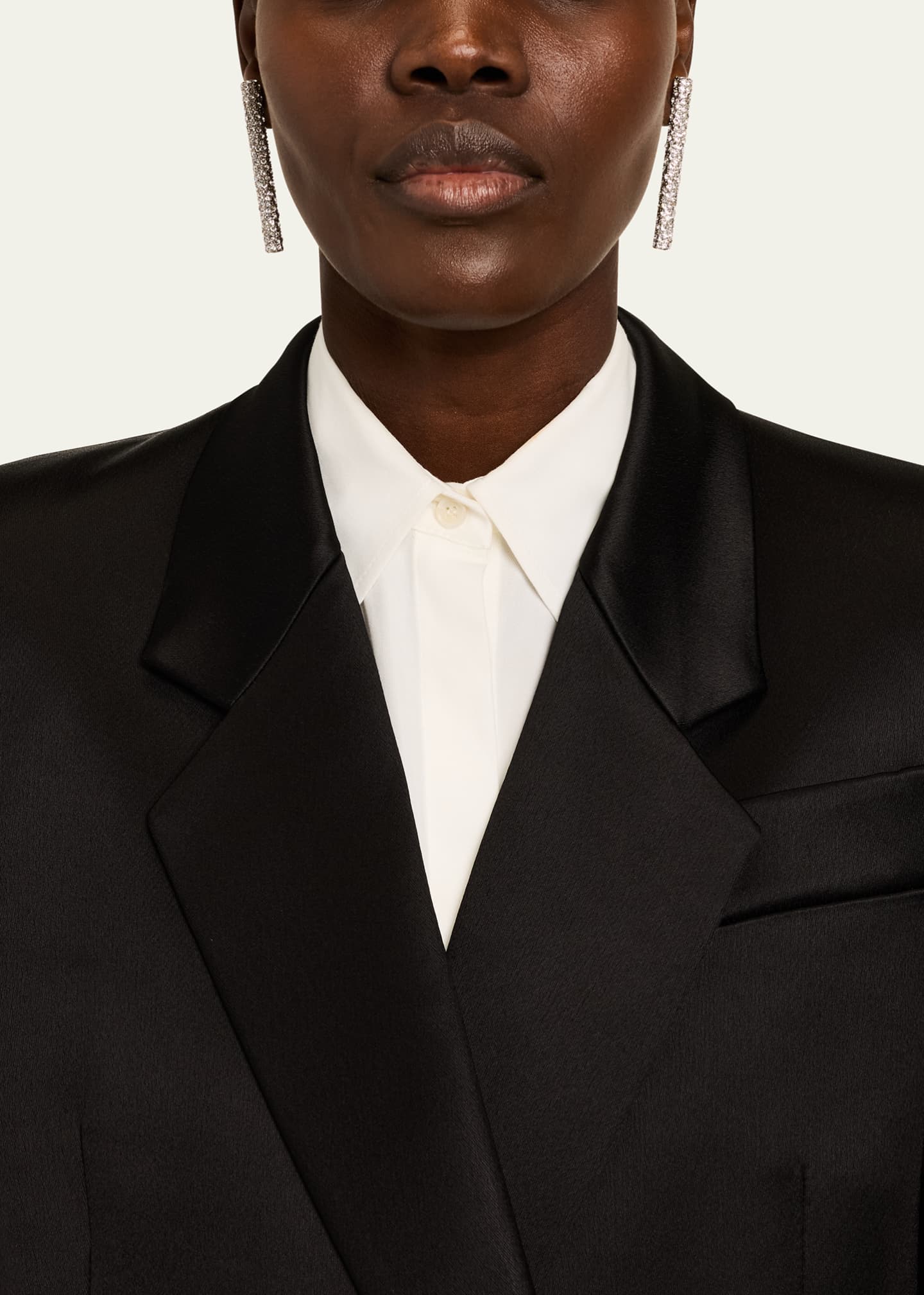 McQueen Crystal Long Earrings Image 2 of 4