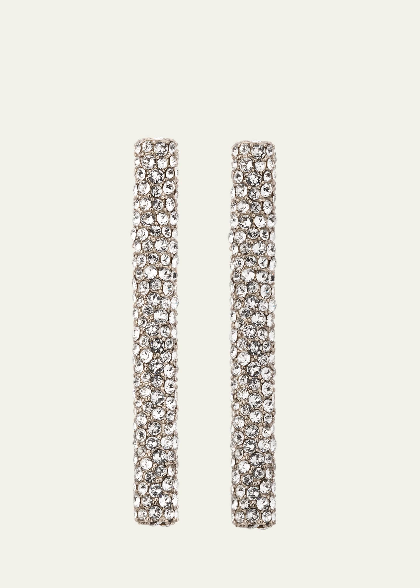 McQueen Crystal Long Earrings Image 1 of 4