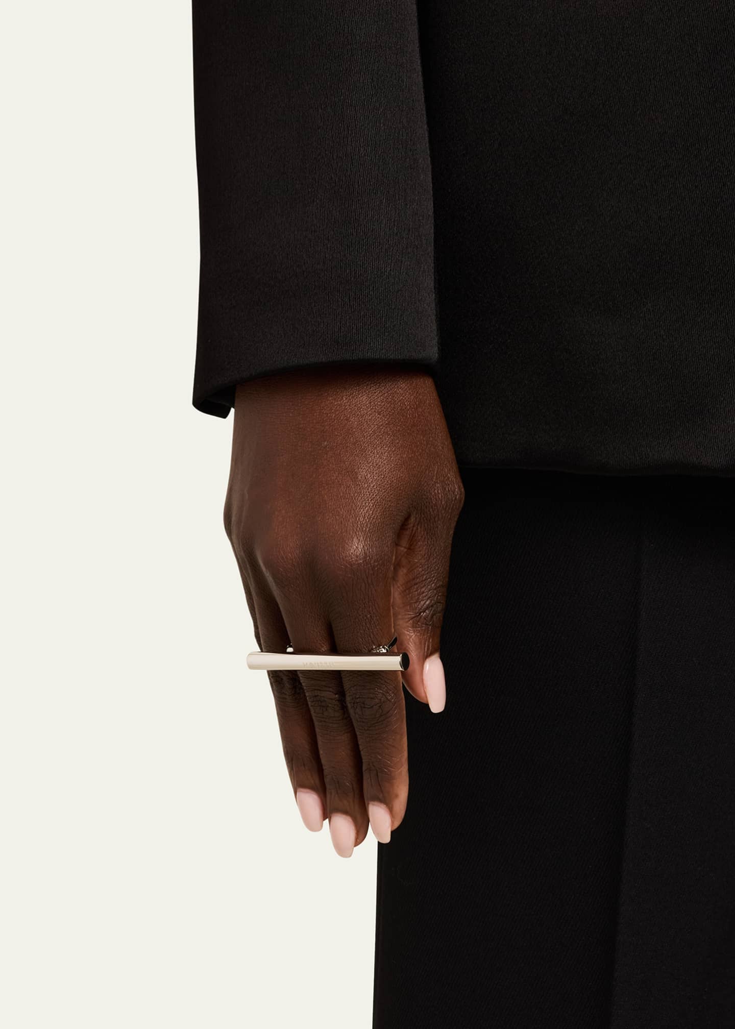 McQueen Logo Cross Bar Double Ring Image 2 of 5