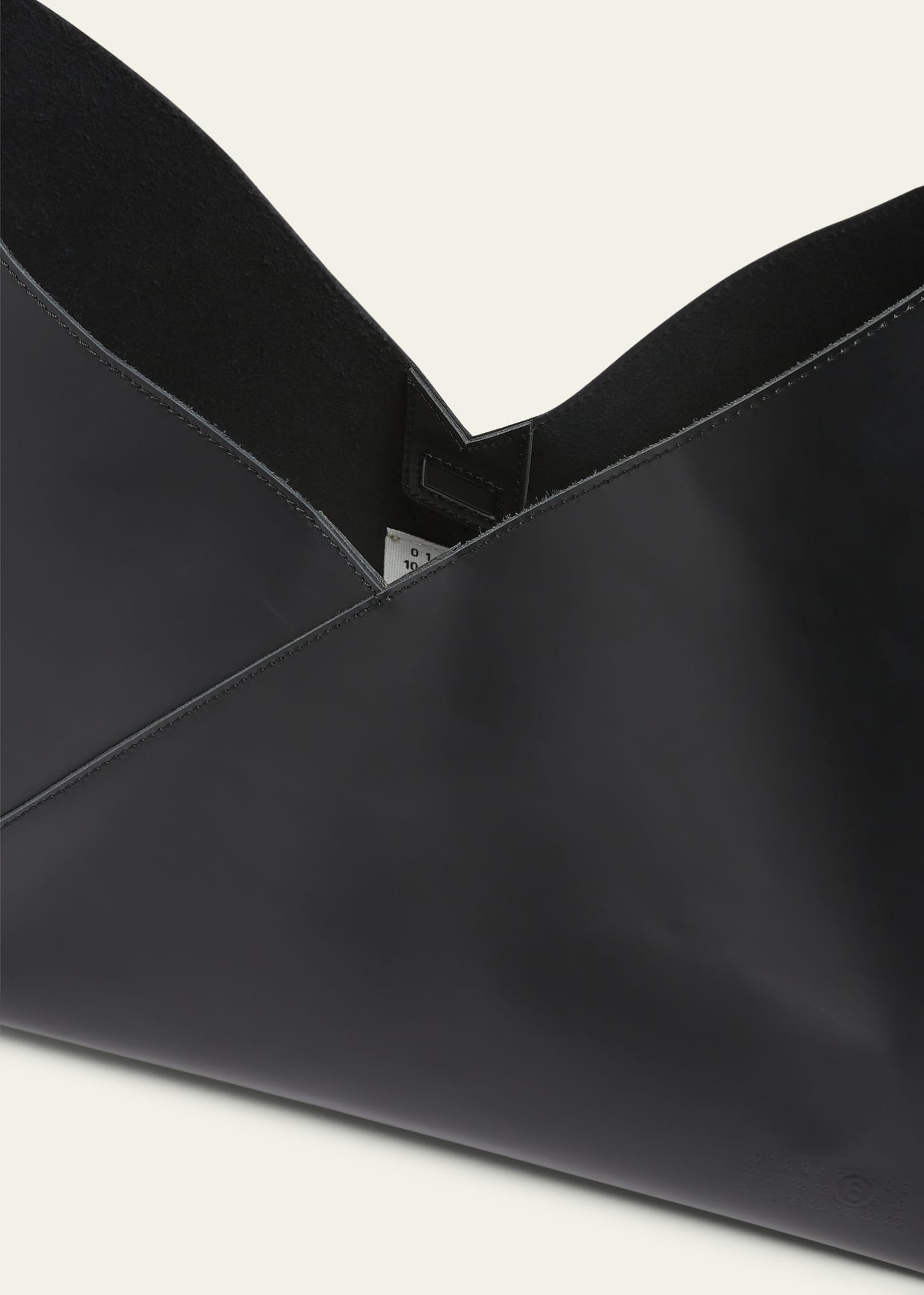 MM6 Maison Margiela Fortune Cookie XL Leather Tote Bag