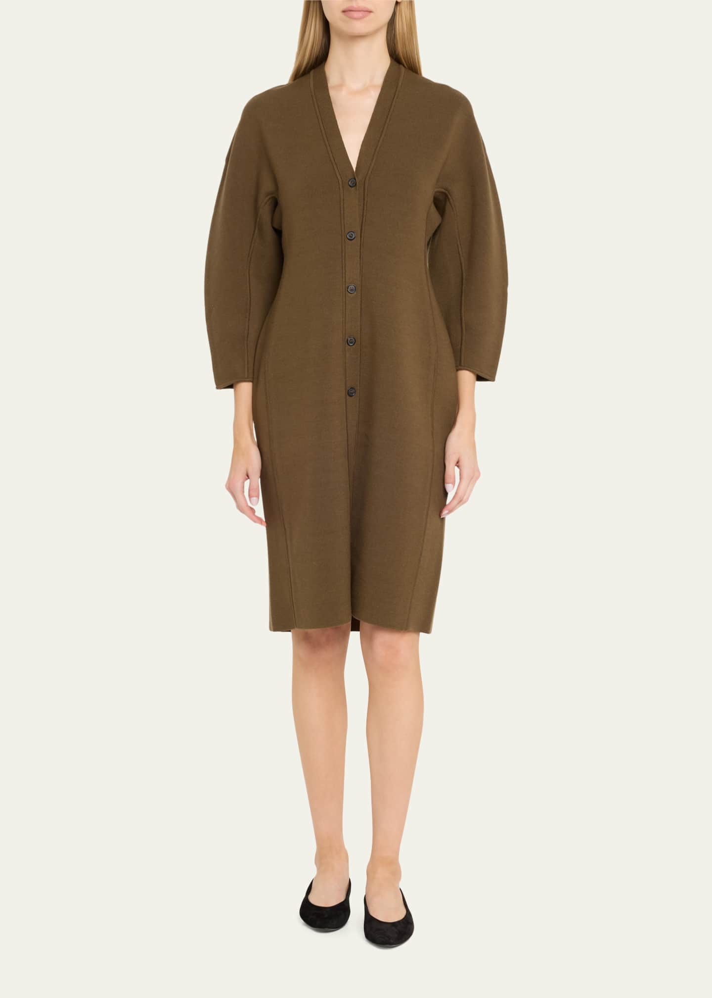 ASHLYN Henry Long ButtonDown Cardigan Bergdorf Goodman