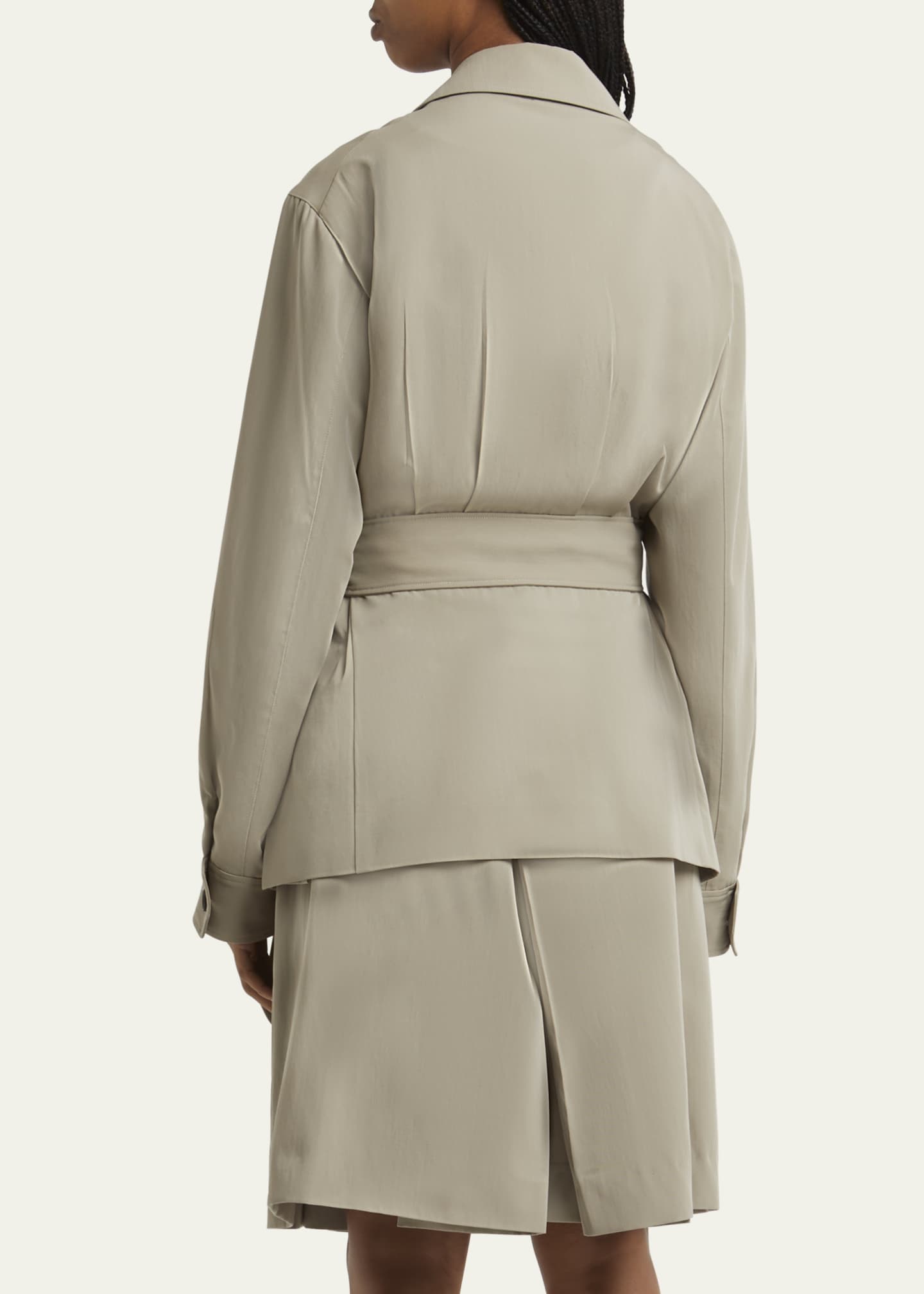 SETCHU Travel Self-Tie Wool Safari Jacket Image 3 of 5