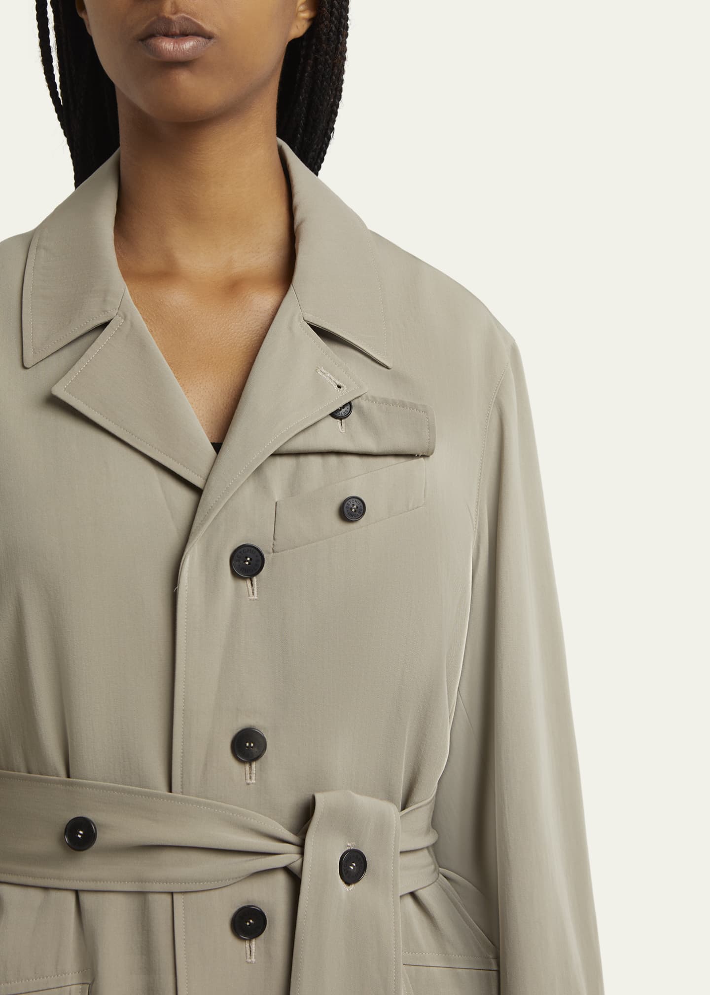 SETCHU Travel Self-Tie Wool Safari Jacket Image 5 of 5