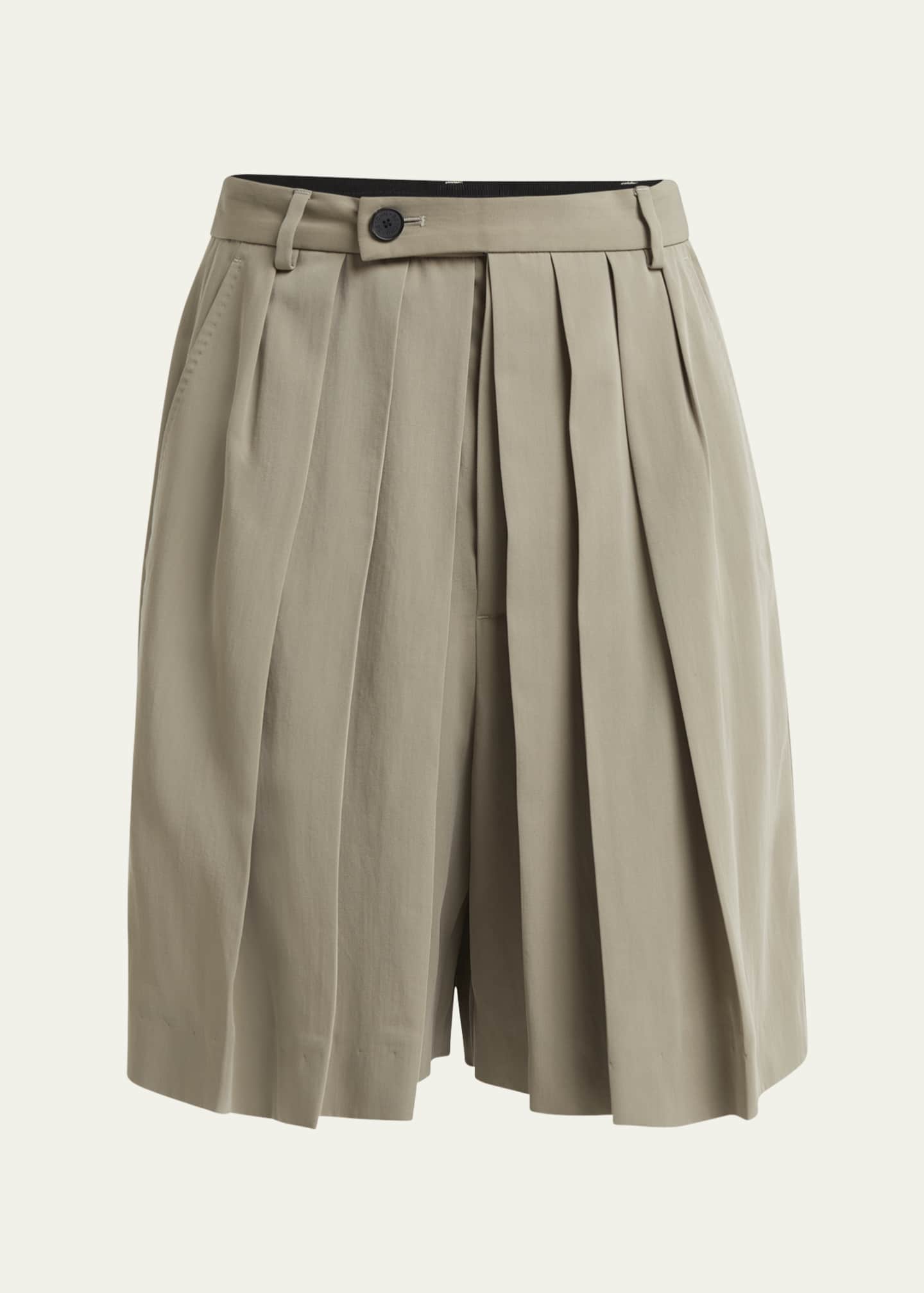 SETCHU Hakama Pleated Wool Shorts Image 1 of 5