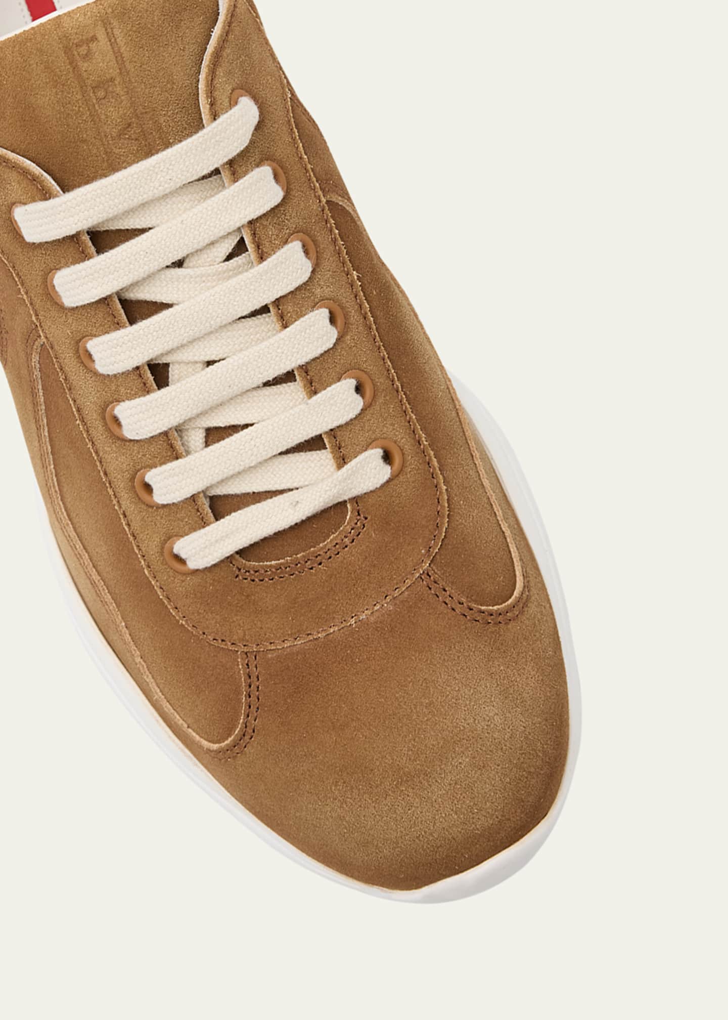 Prada suede sneakers online