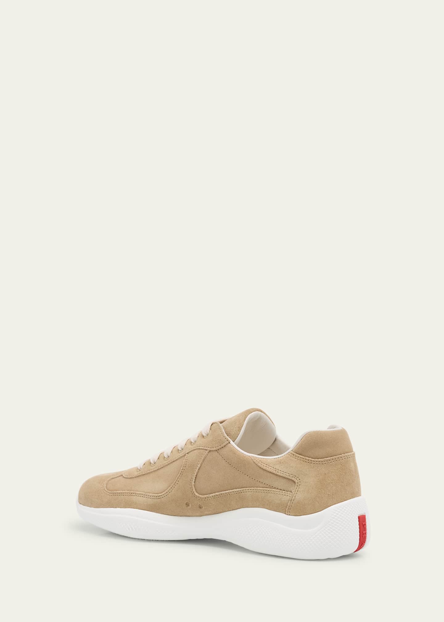 Prada Men's Americas Cup Suede Low-Top Sneakers Image 2 of 4