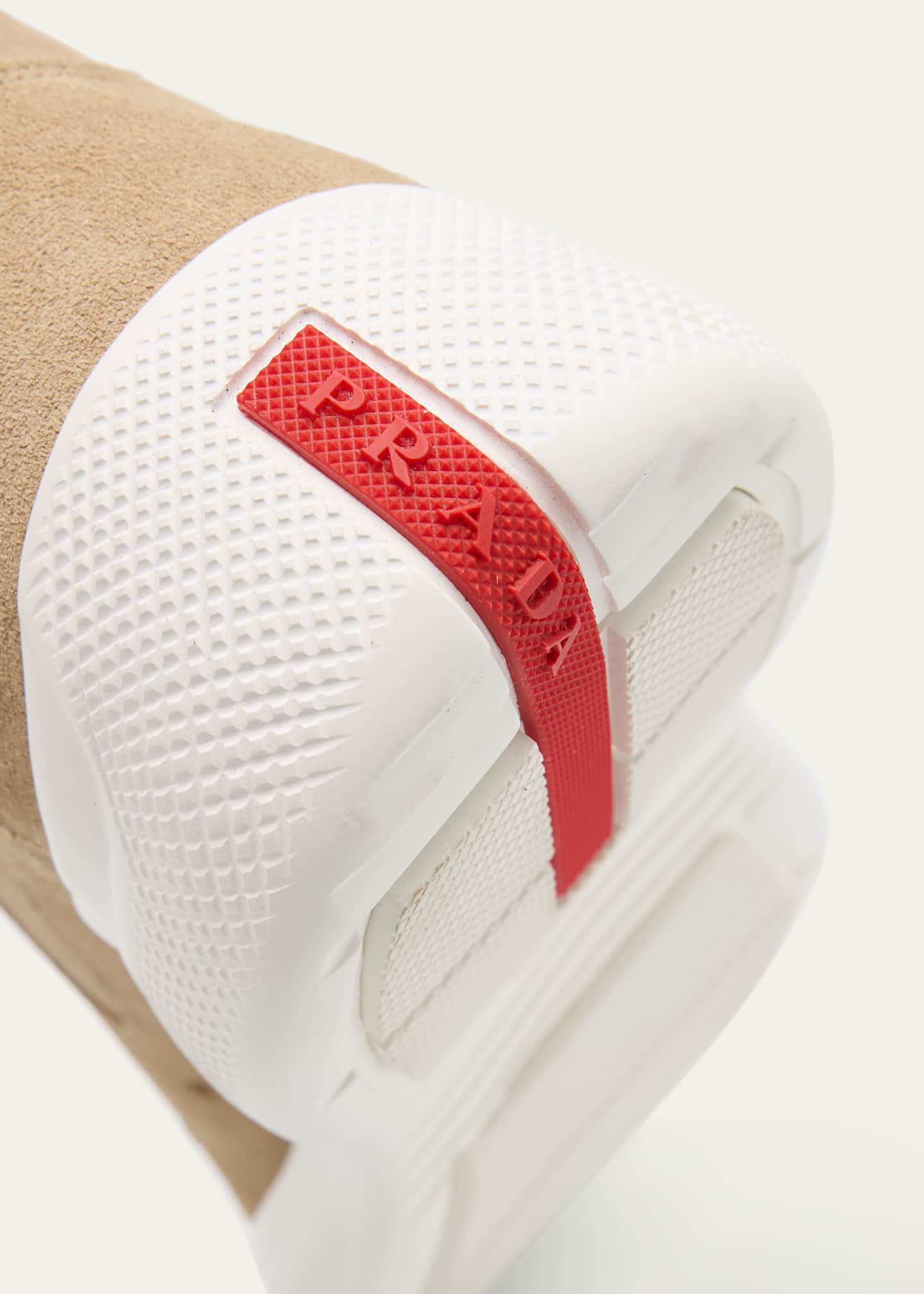 Prada Men's Americas Cup Suede Low-Top Sneakers Image 4 of 4
