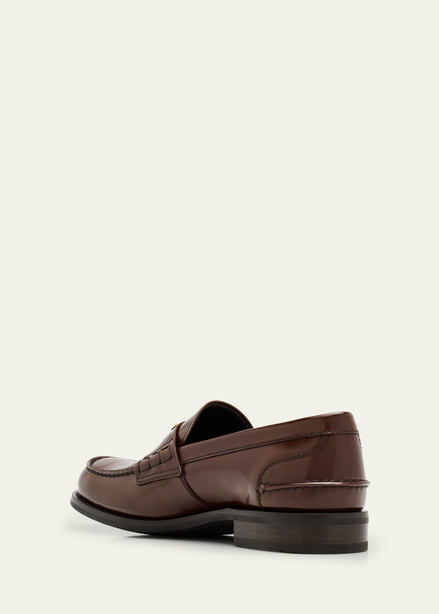 Prada Men's Brushed Leather Split-Toe Loafers - Bergdorf Goodman