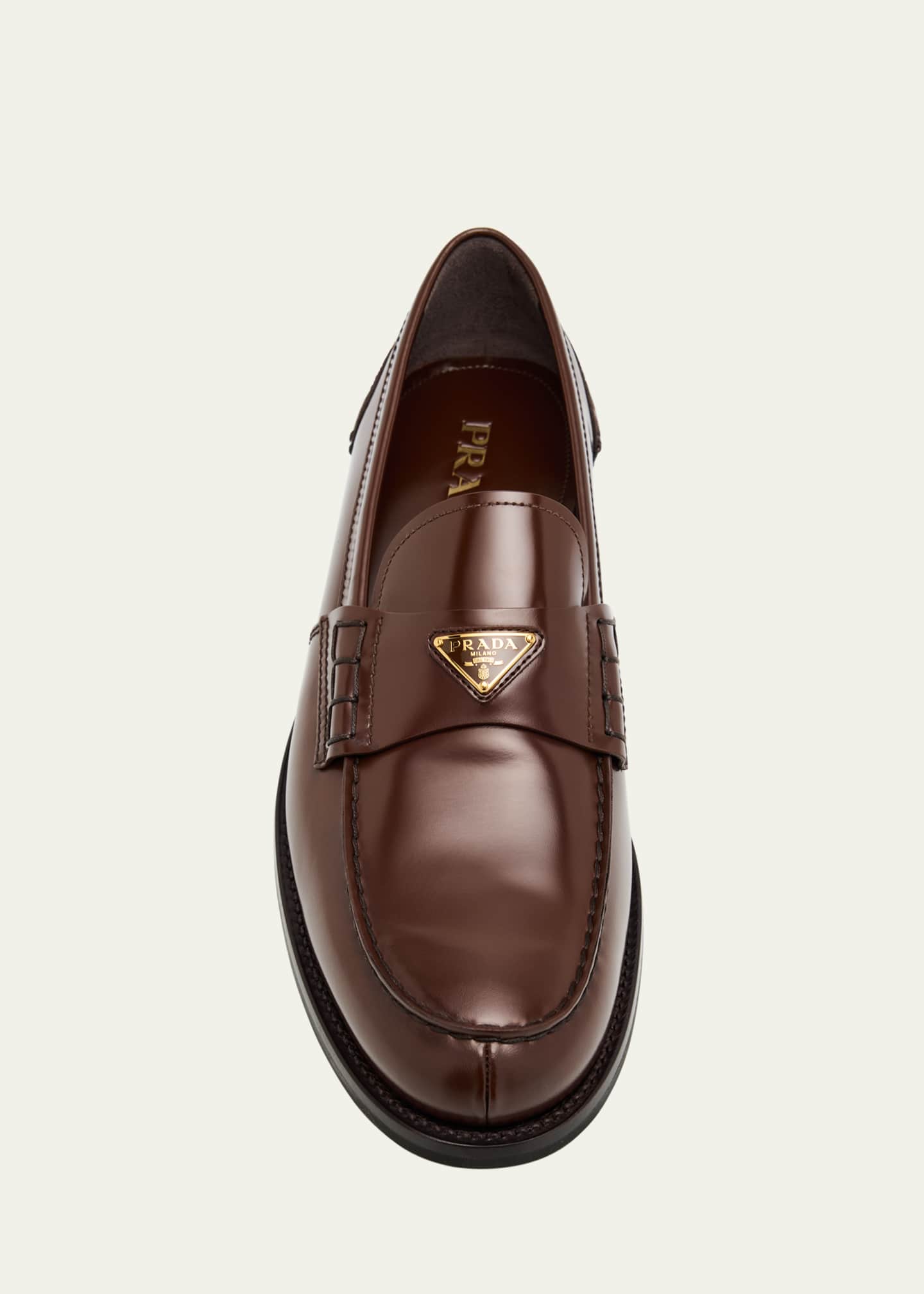靴 Prada Archive Square Loafers Brown SHOP | Prada 'Brown Square Toe Loafers' (SS 1999) Prada's SS
