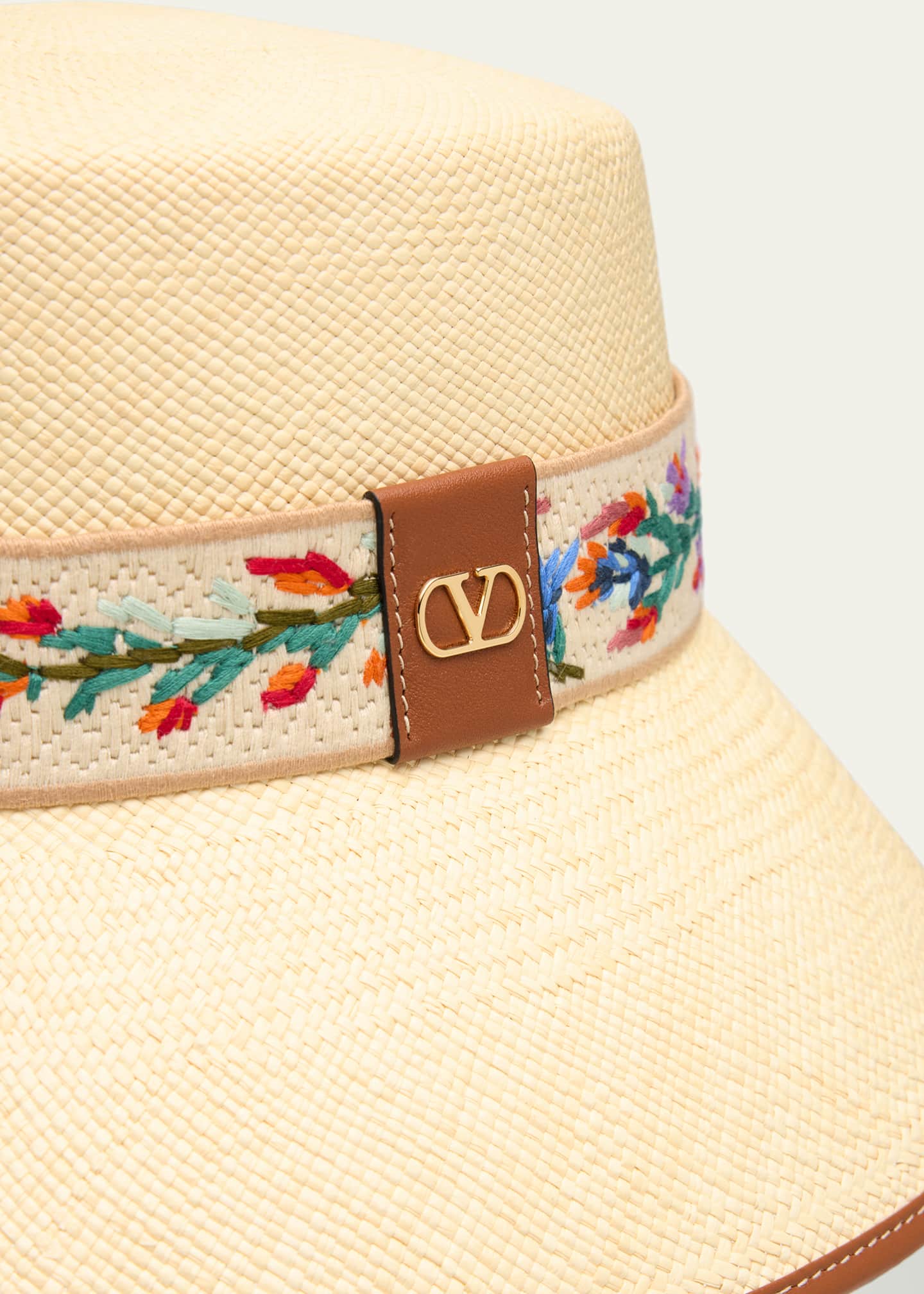 Valentino Garavani Antibes Ramage Straw Bucket Hat Image 2 of 2
