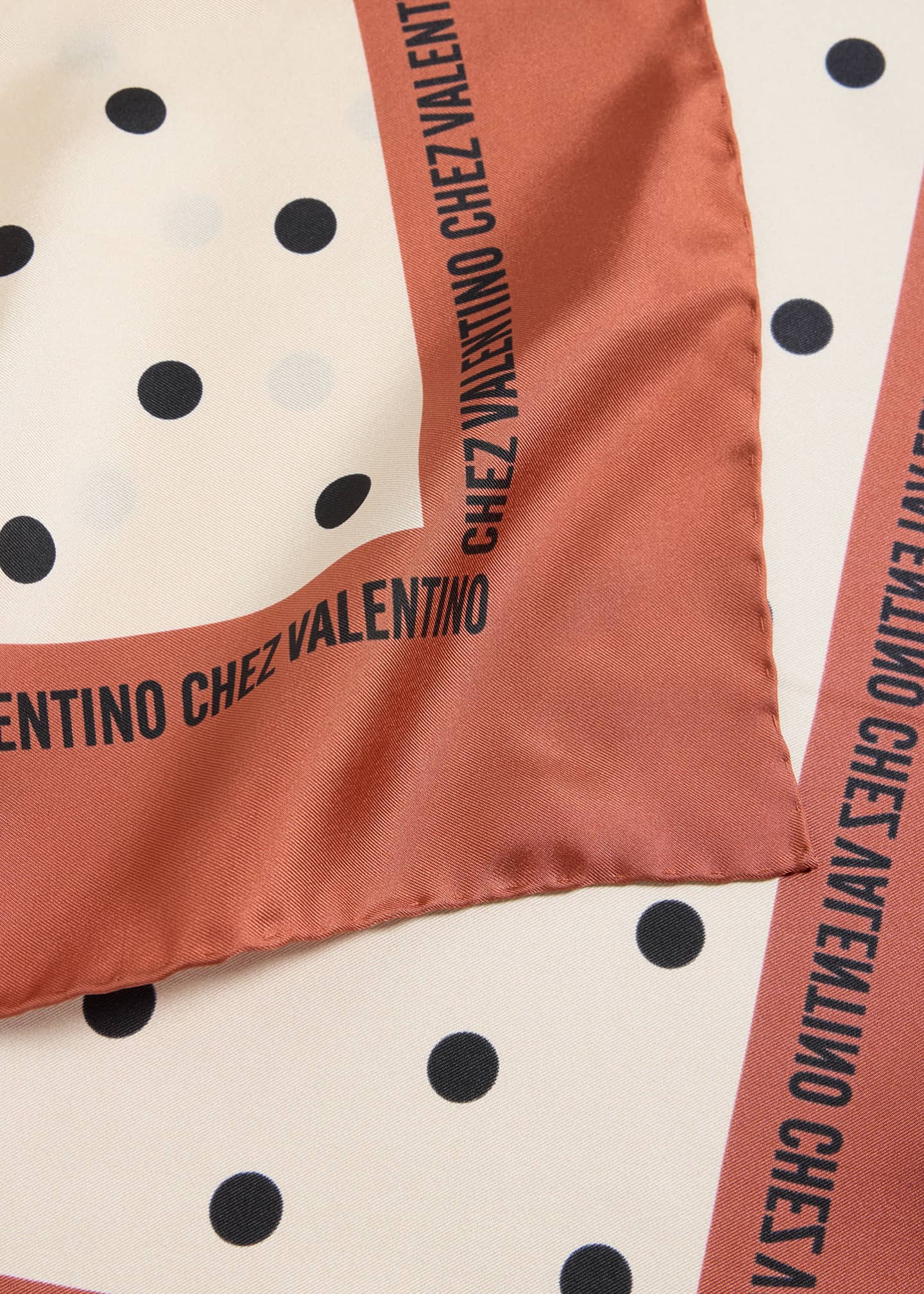 Valentino Garavani Polka Dot Silk Scarf Image 4 of 5