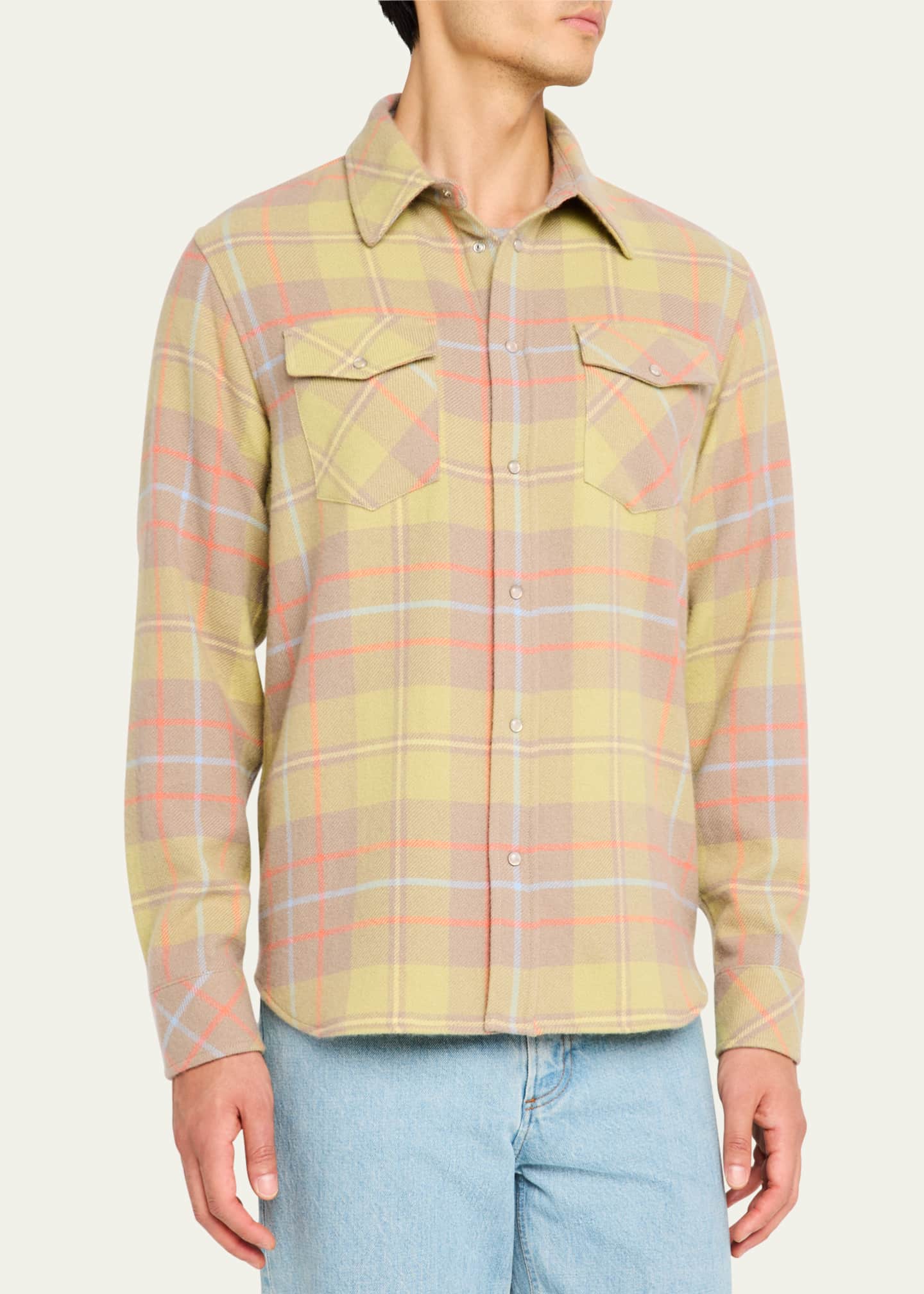God's True Cashmere Men's Rose Quartz Sport Shirt Image 4 of 5