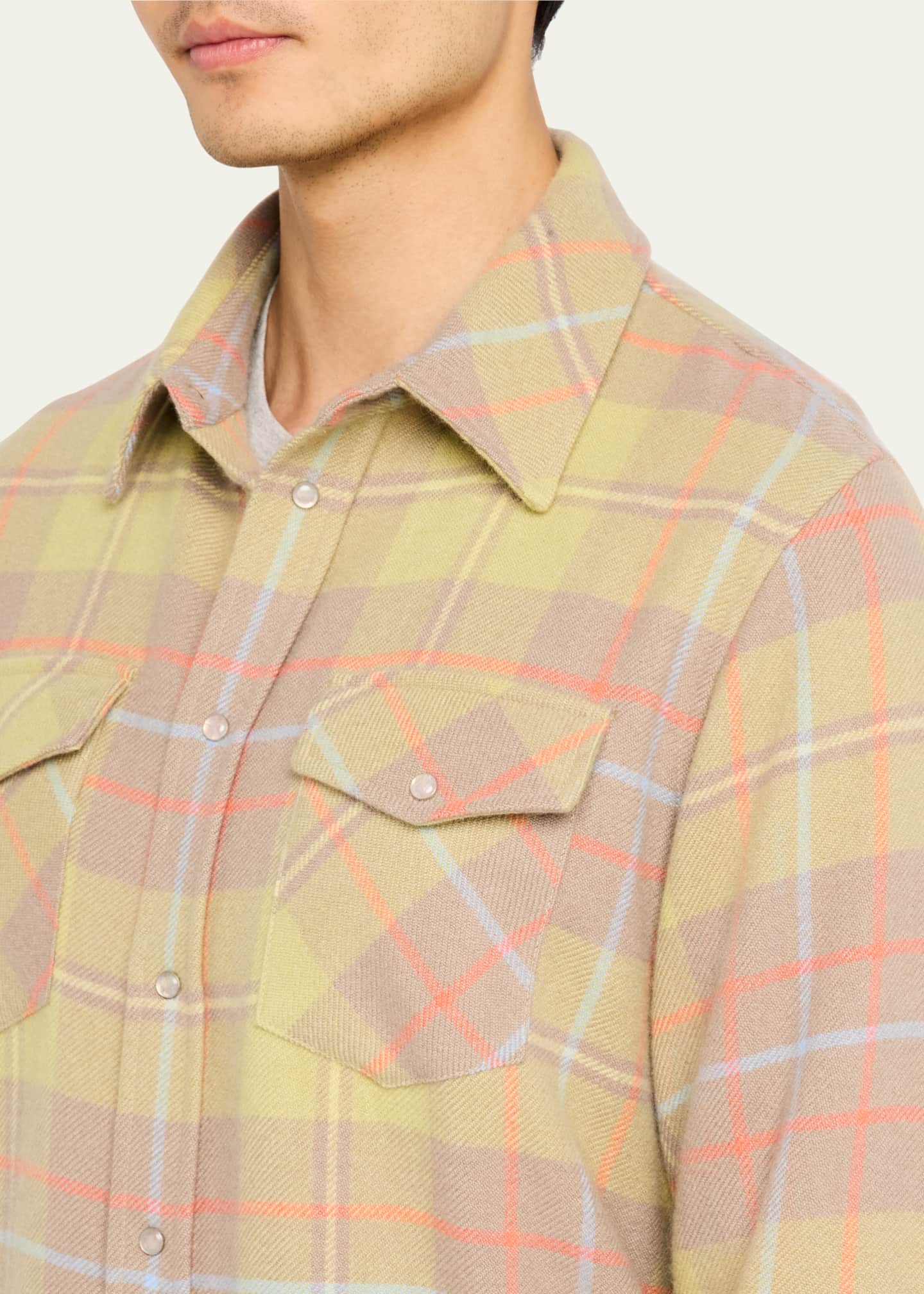 God's True Cashmere Men's Rose Quartz Sport Shirt Image 5 of 5
