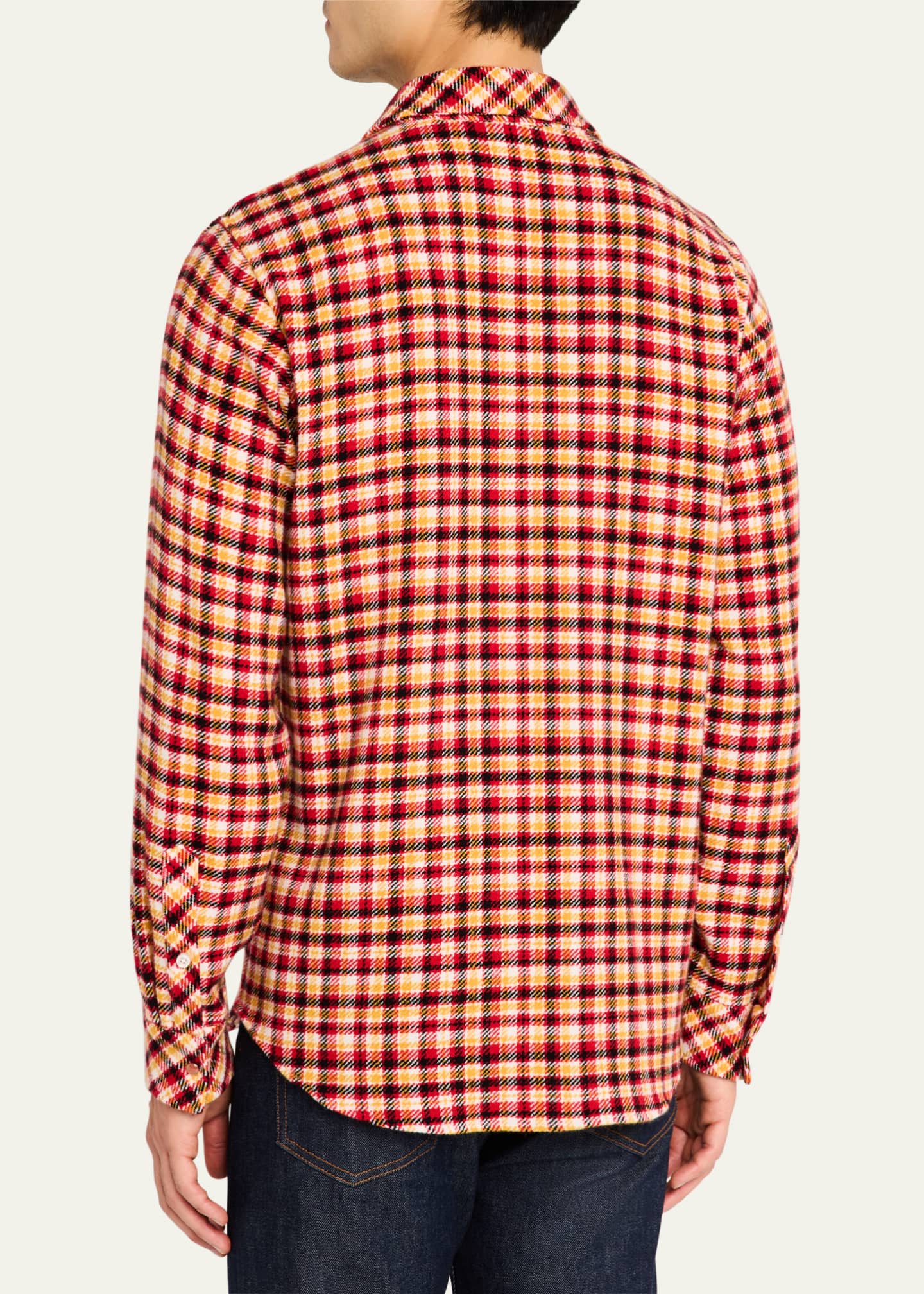 God's True Cashmere Men's Sunstone Tartan Sport Shirt Image 3 of 5