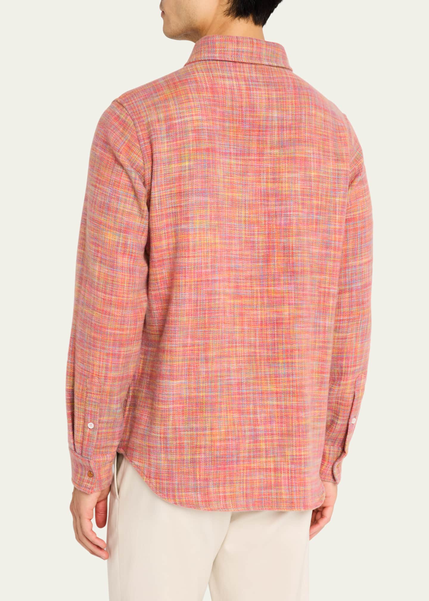 God's True Cashmere Men's Carnelian Multi Sport Shirt Image 3 of 5