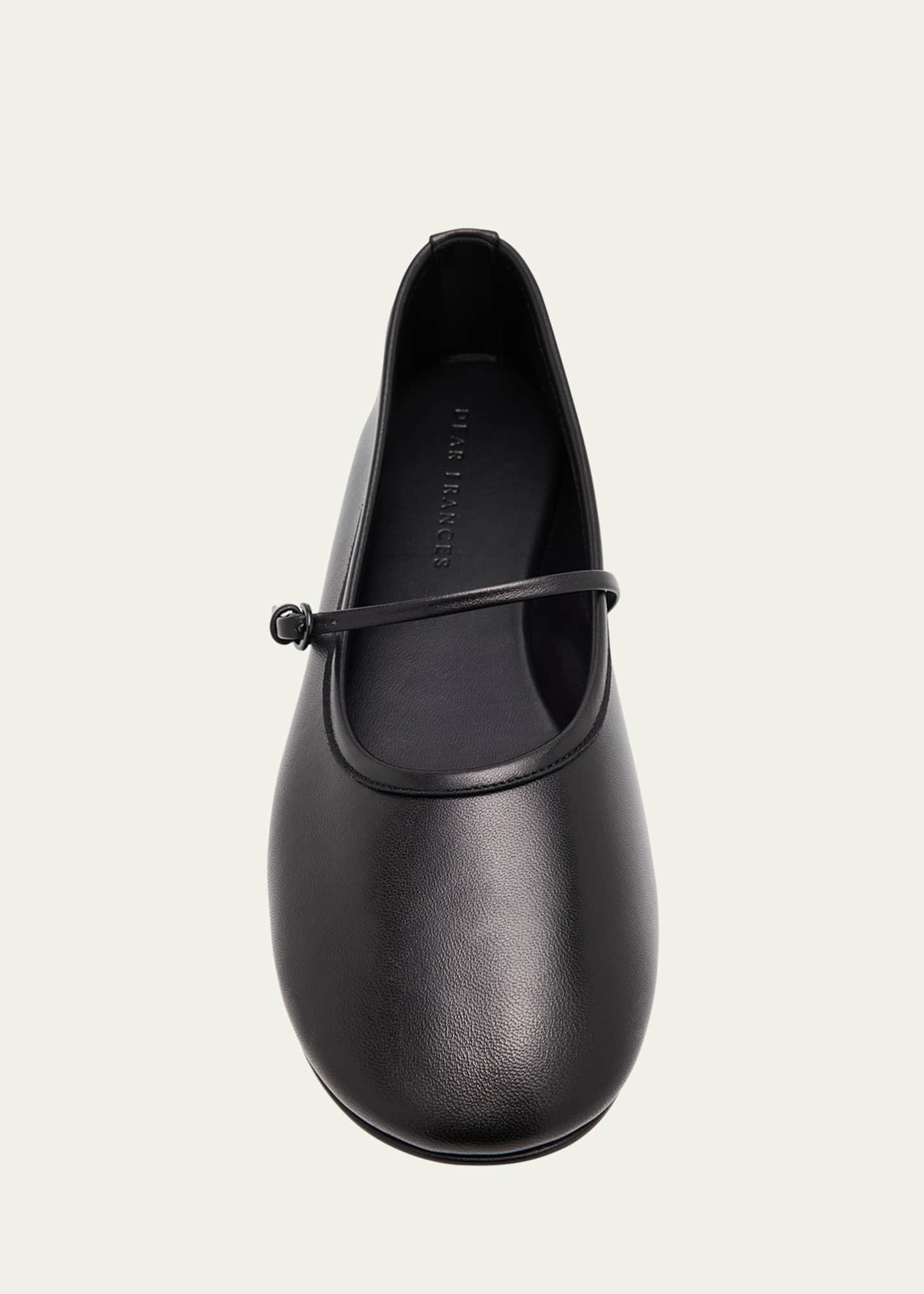 Dear Frances Winter Leather Mary Jane Ballerina Flats Image 6 of 6
