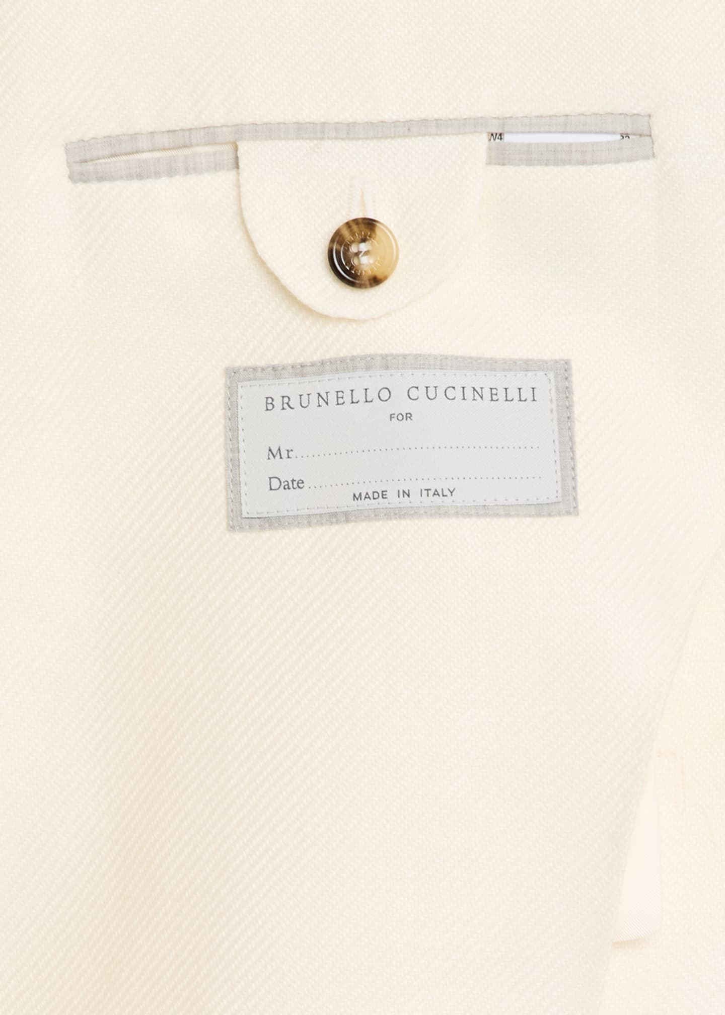 Brunello Cucinelli Men's Diagonal Twill Single-Breasted Sport Coat Image 6 of 8