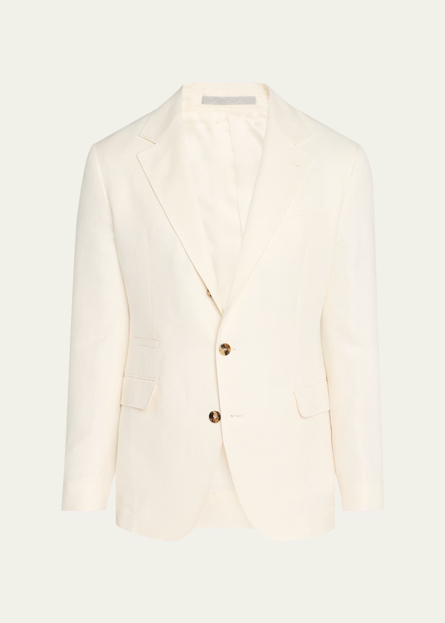 Brunello Cucinelli Men's Diagonal Twill Single-Breasted Sport Coat Image 1 of 8