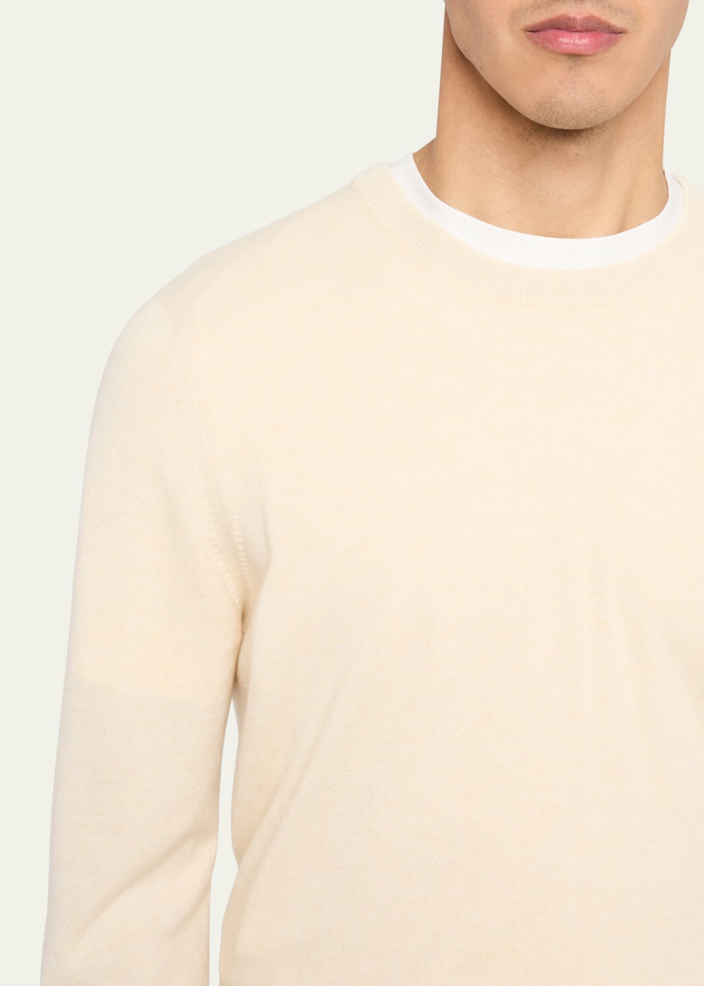 Brunello Cucinelli Men's Cashmere Crewneck Sweater Image 5 of 5
