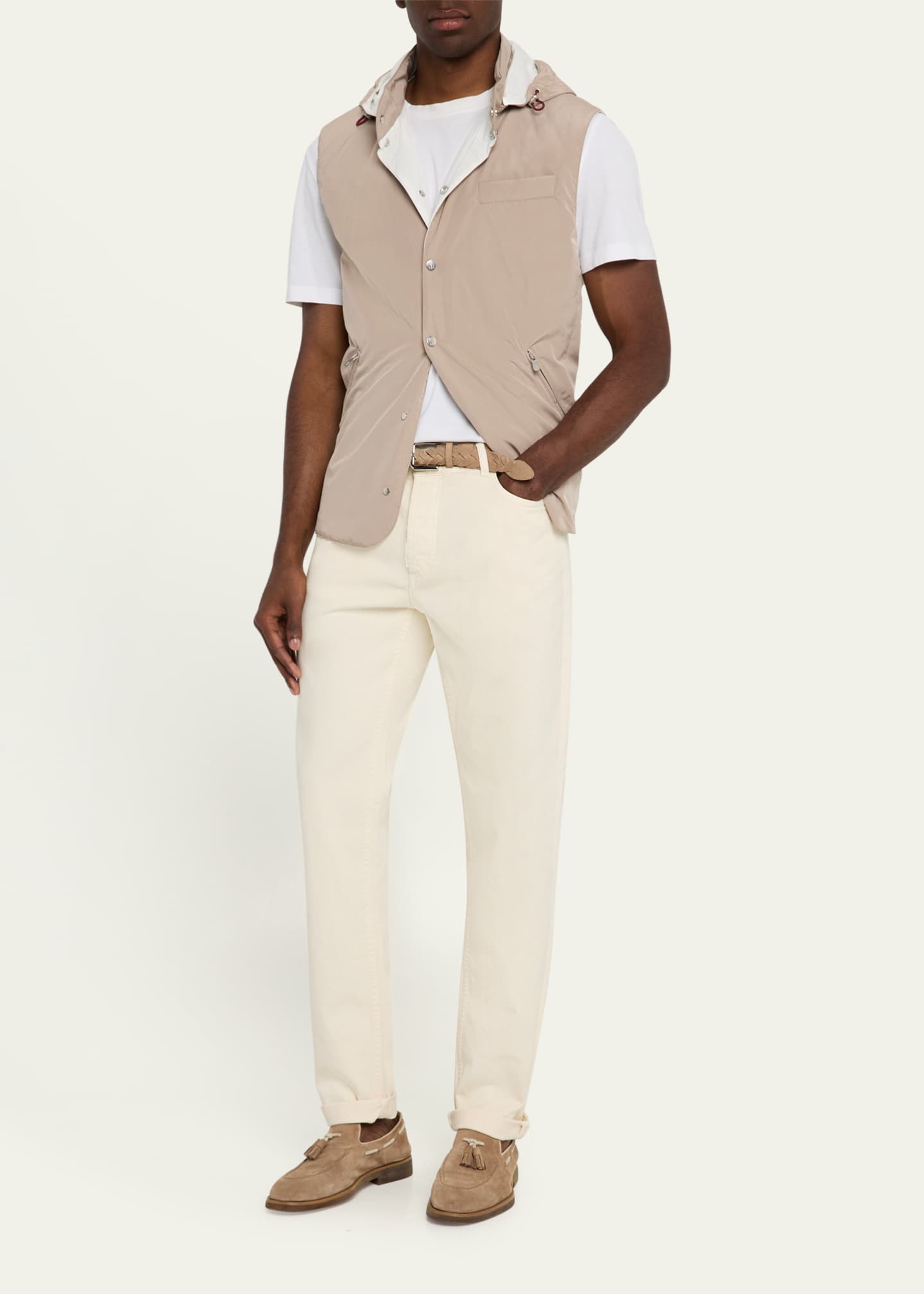 デニム・ジーパン BRUNELLO CUCINELLI FW25 DYED PANTS (M0H81P4019 C9443) Brunello Cucinelli Men's Dyed Denim Five-Pocket Pants