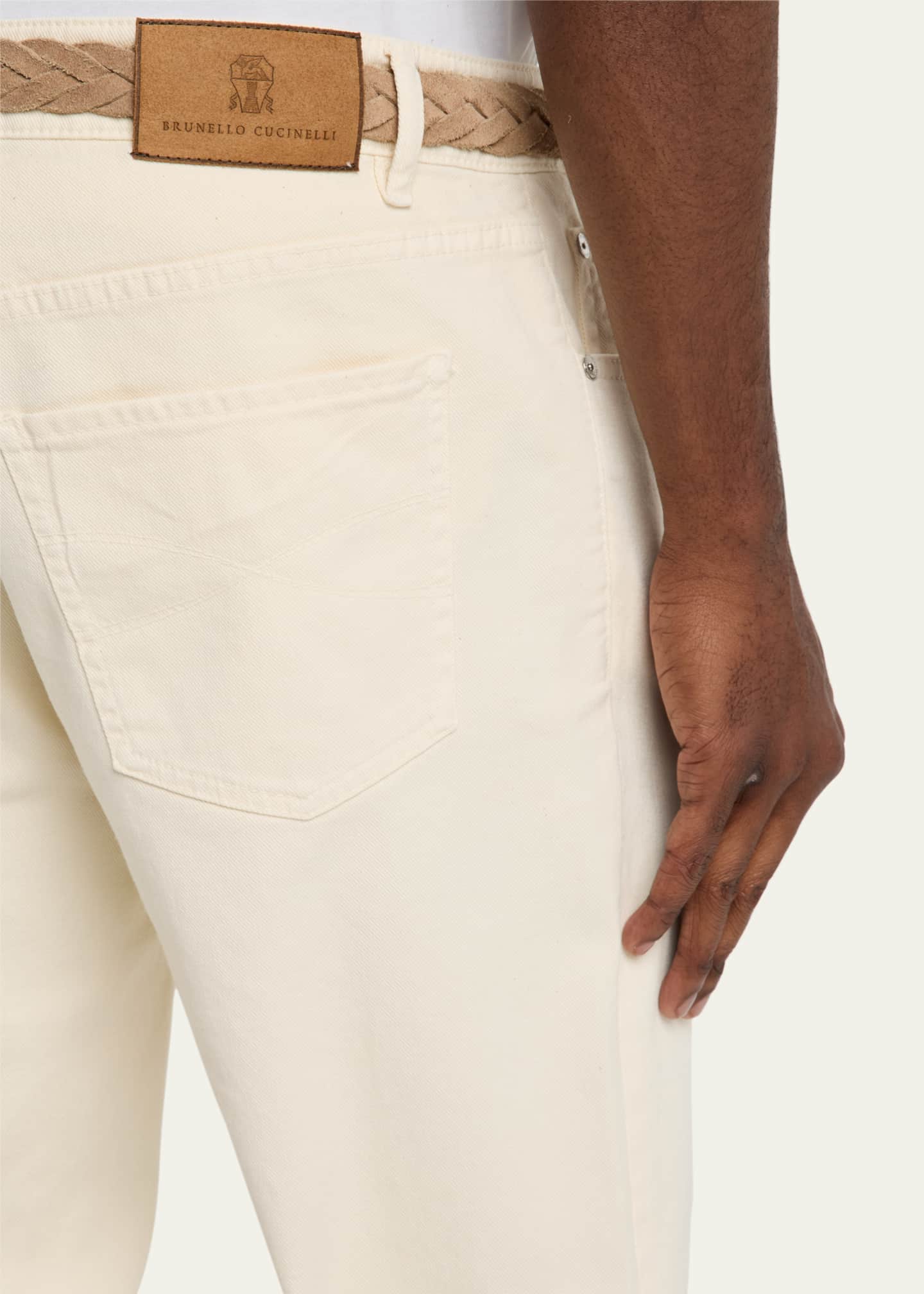 デニム・ジーパン BRUNELLO CUCINELLI FW25 DYED PANTS (M0H81P4019 C9443) Brunello Cucinelli Men's Dyed Denim Five-Pocket Pants